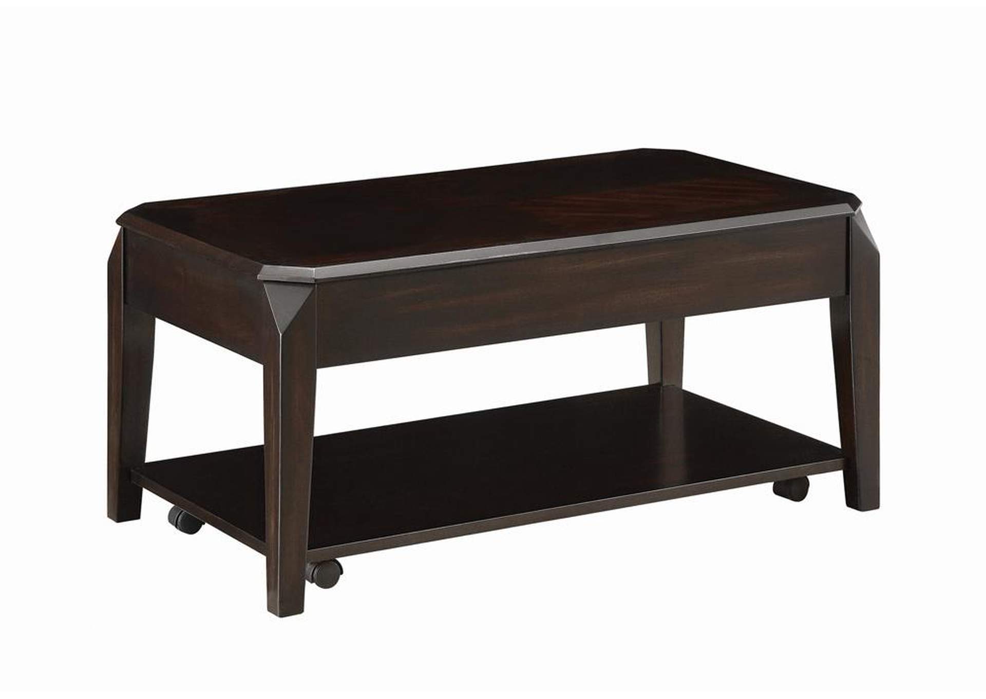 Walnut Transitional Walnut Lift-Top Coffee Table,Coaster Furniture