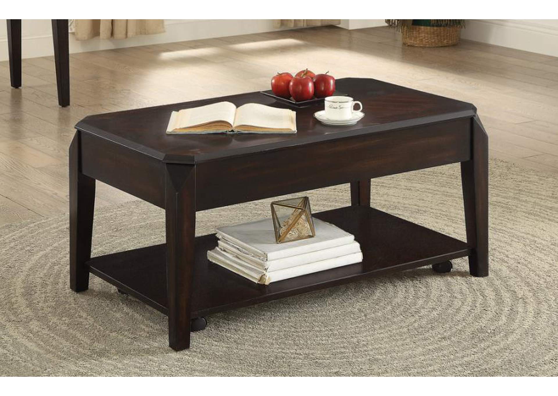 Baylor Lift Top Coffee Table with Hidden Storage Walnut,Coaster Furniture