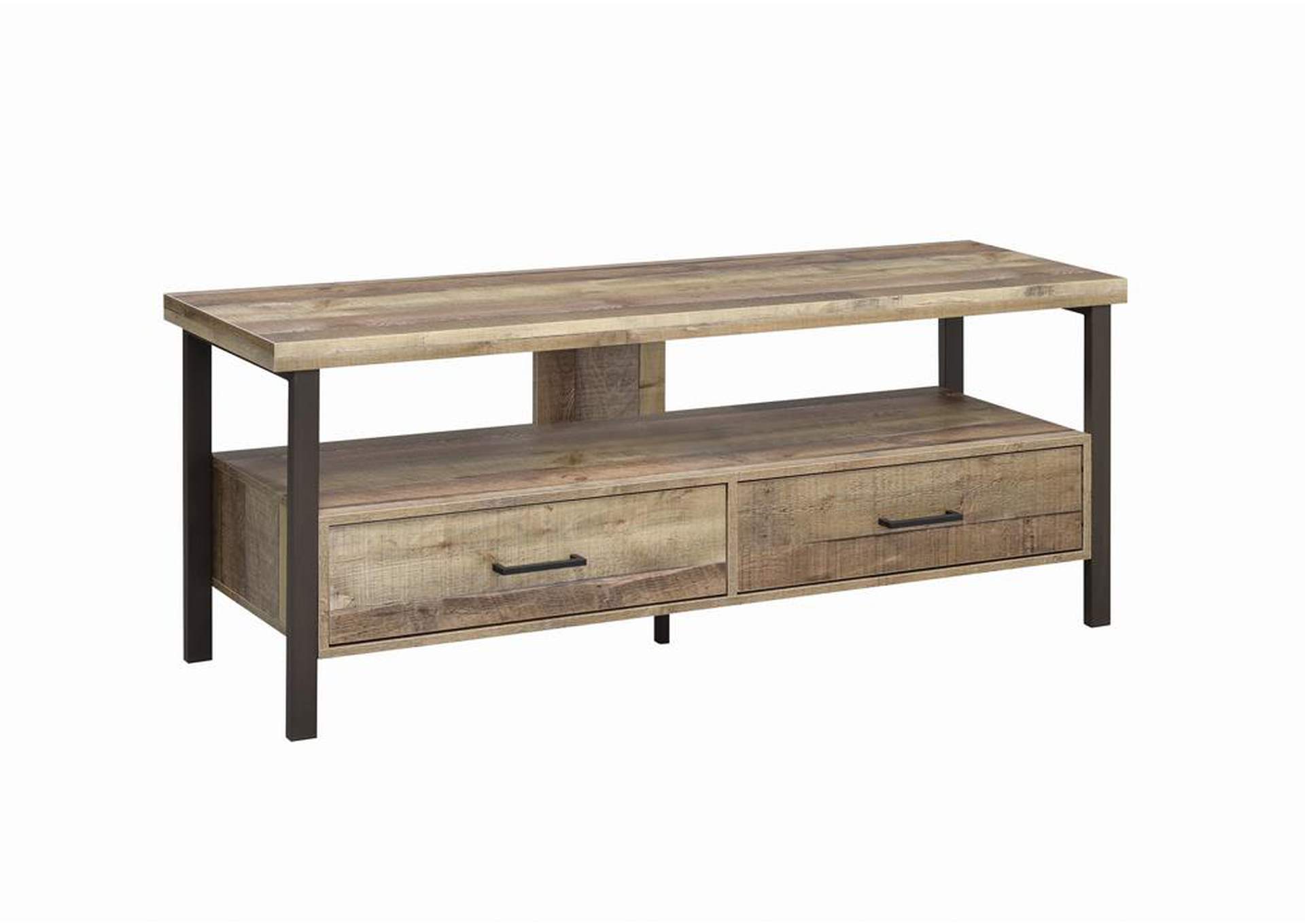 Weathered Pine Rustic Weathered Pine 60 Tv Console,Coaster Furniture