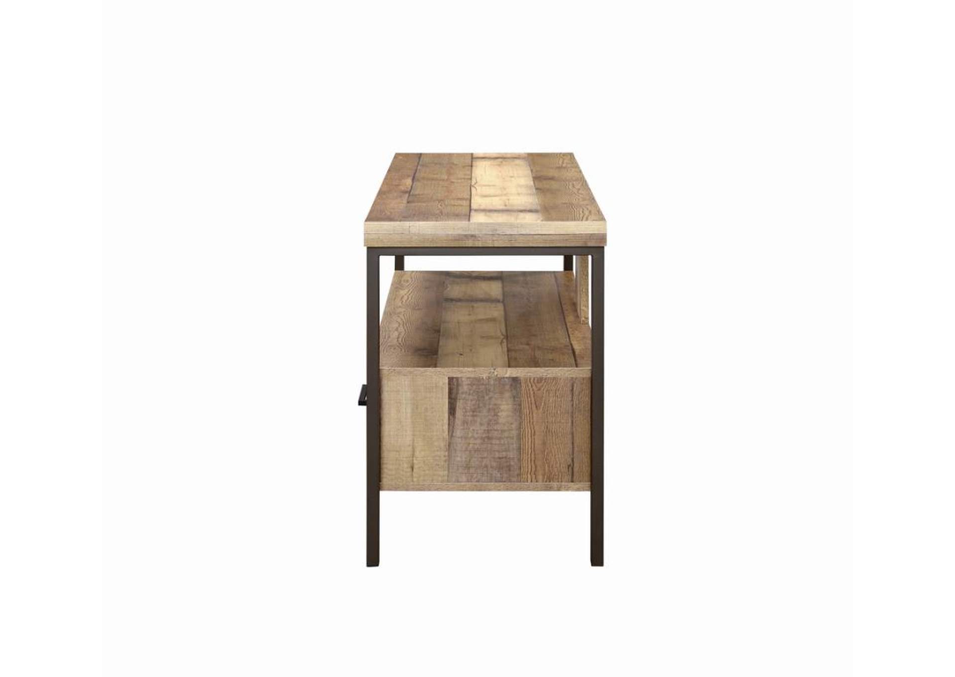 Ruston 48" 2-drawer TV Console Weathered Pine,Coaster Furniture