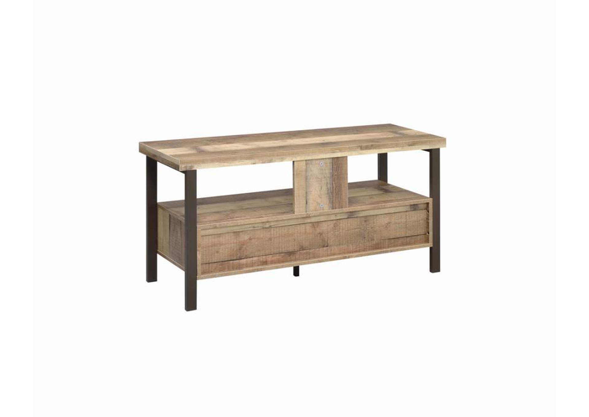 48" 2-drawer TV Console Weathered Pine,Coaster Furniture