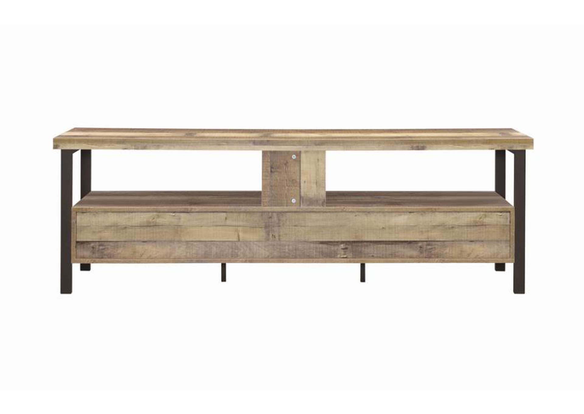 Ruston 71" 3-drawer TV Console Weathered Pine,Coaster Furniture