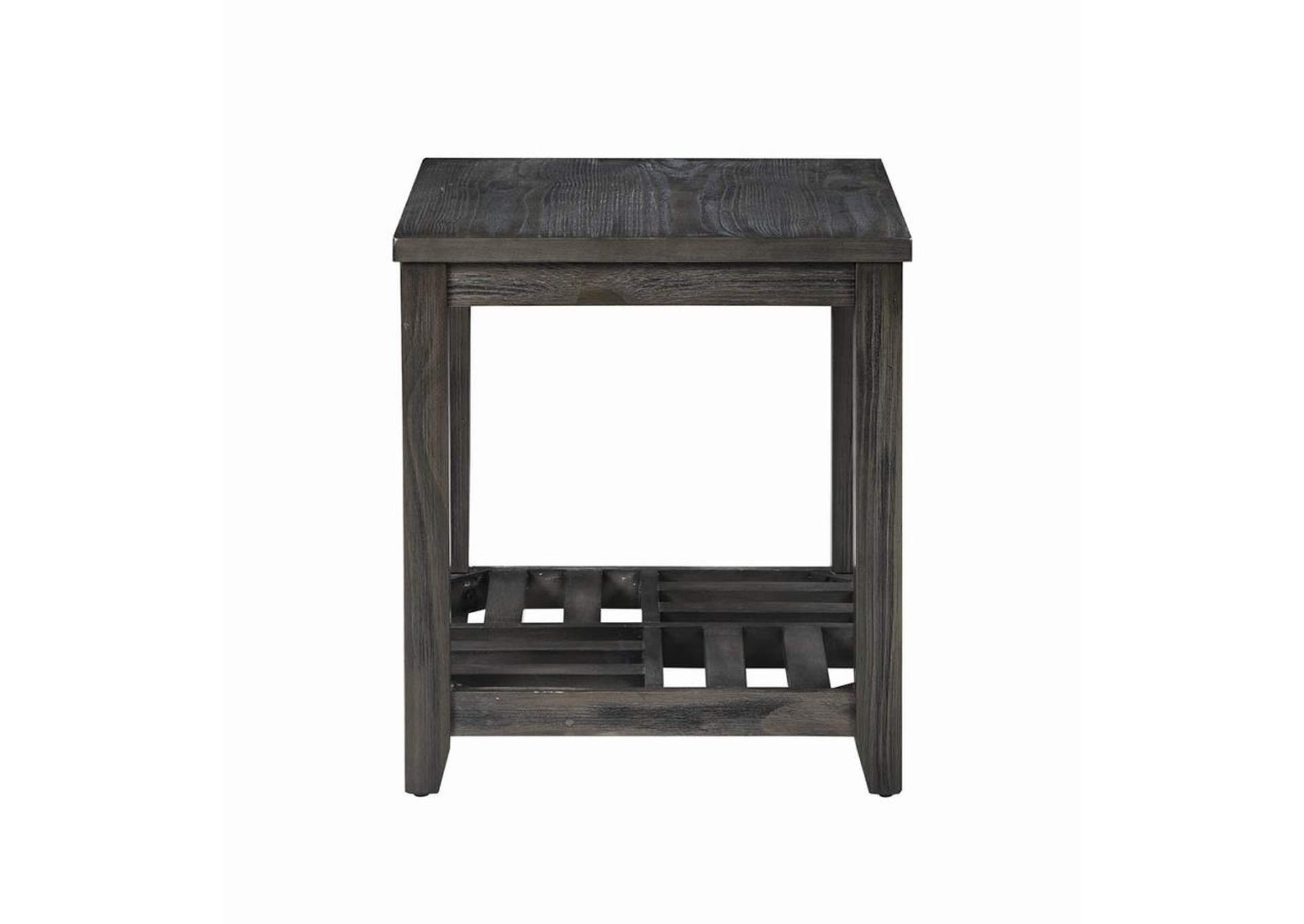 1-shelf Rectangular End Table Grey,Coaster Furniture