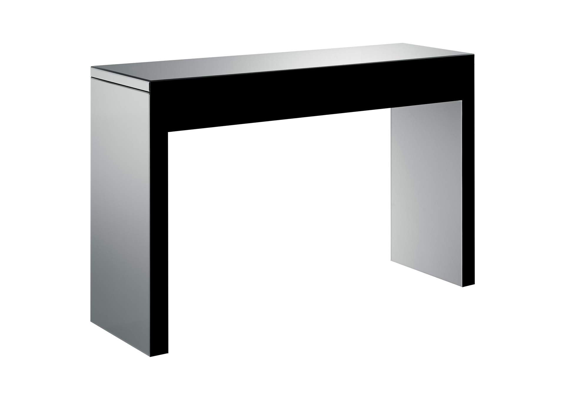 Gillian Rectangular Sofa Table Silver and Clear Mirror,Coaster Furniture