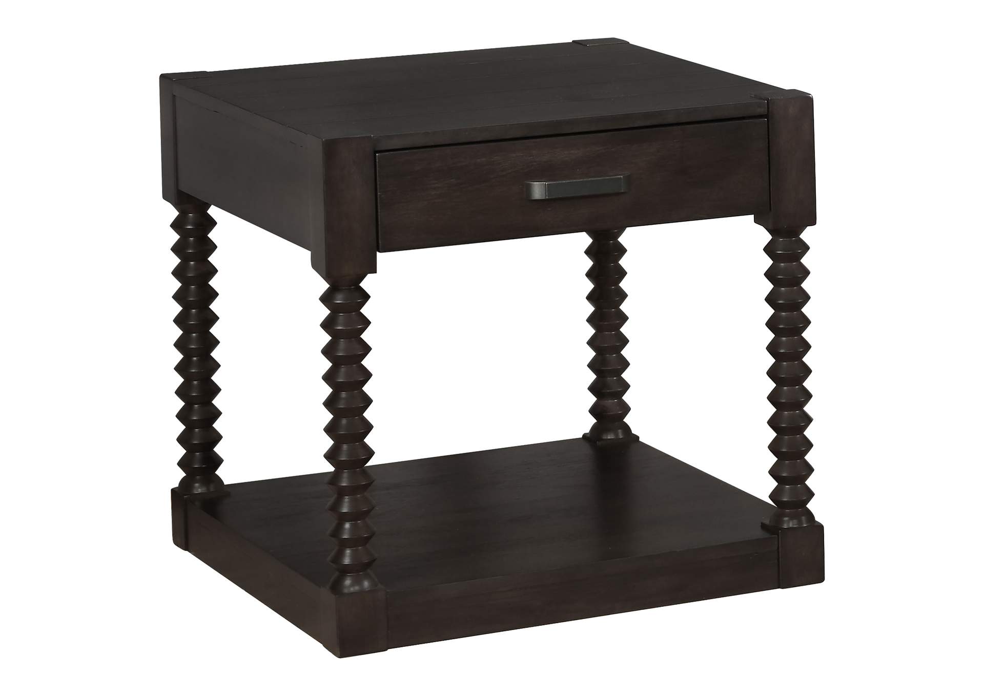 Meredith 1-drawer End Table Coffee Bean,Coaster Furniture