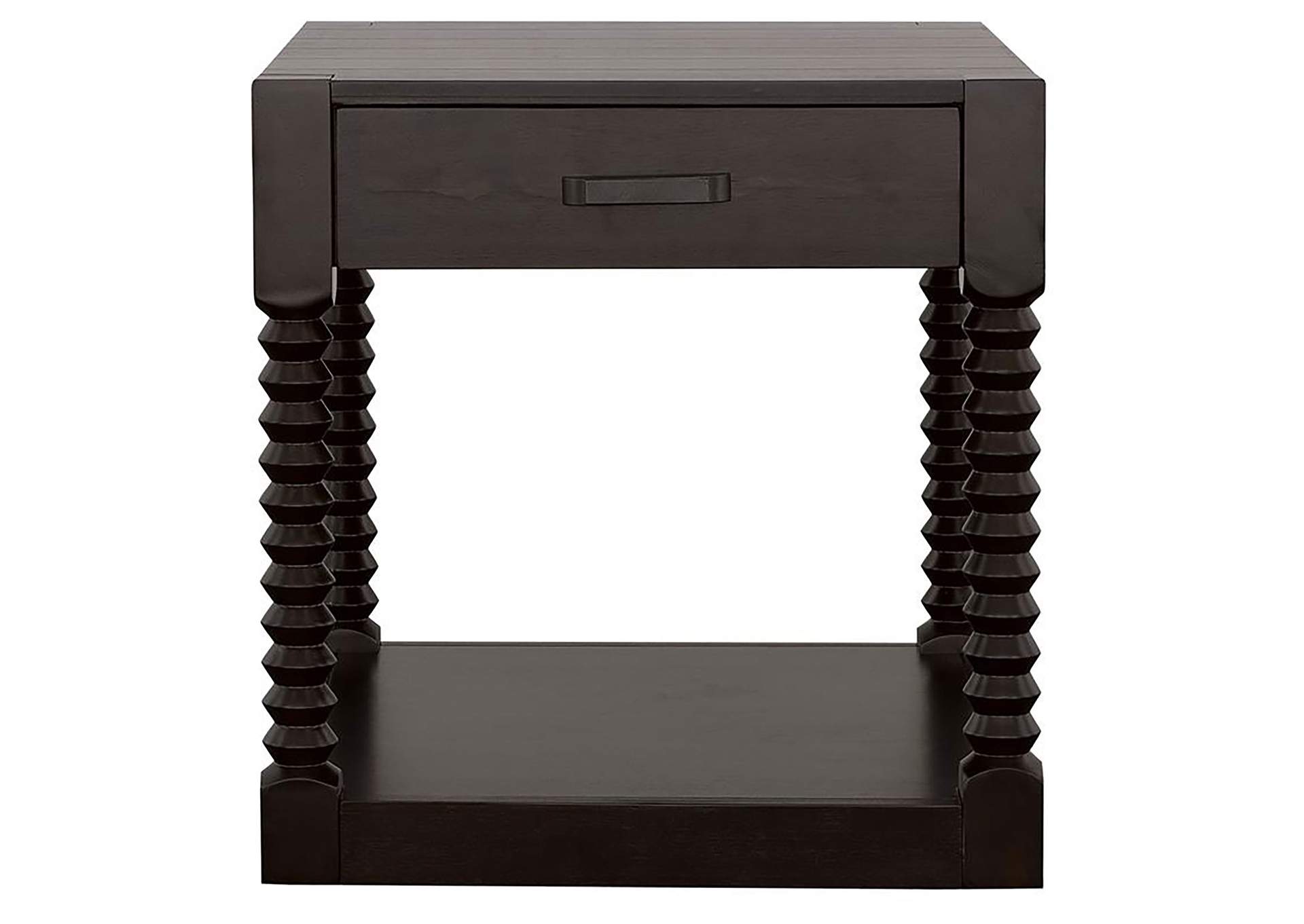 Meredith 1-drawer End Table Coffee Bean,Coaster Furniture