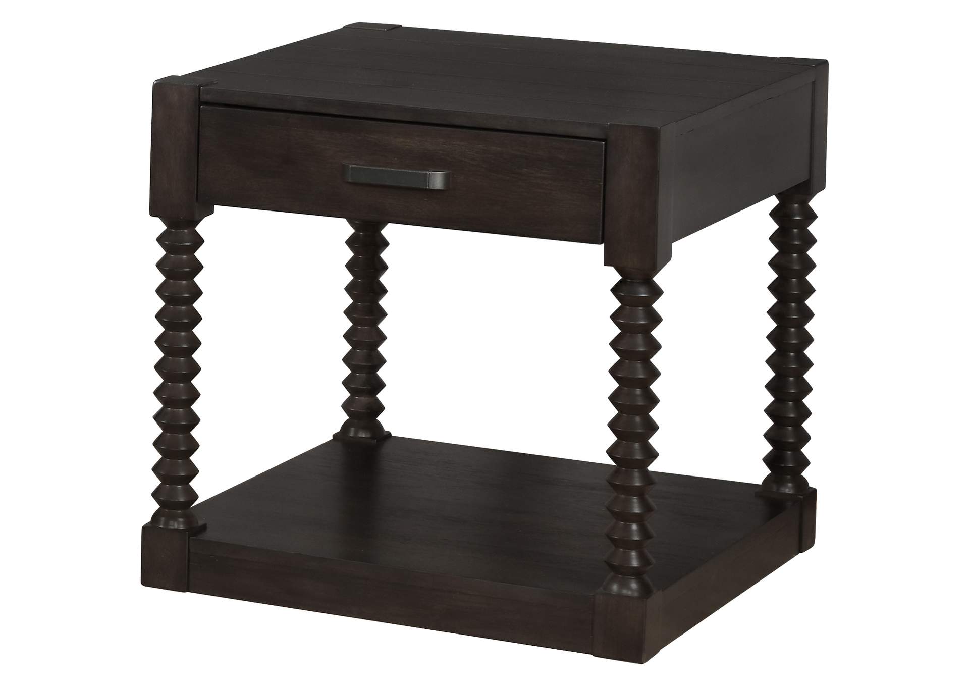 Meredith 1-drawer End Table Coffee Bean,Coaster Furniture