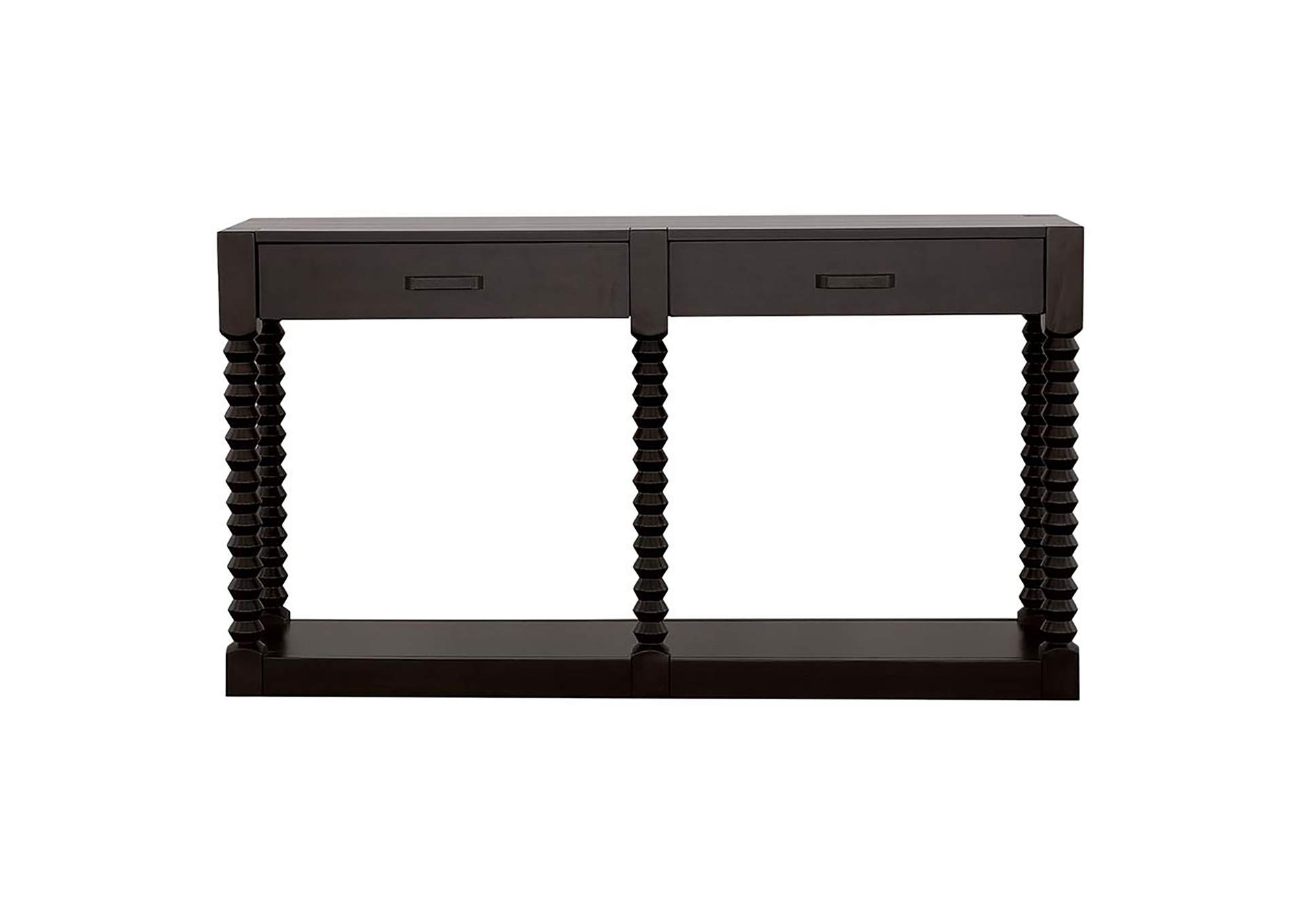 Meredith 2-drawer Sofa Table Coffee Bean,Coaster Furniture