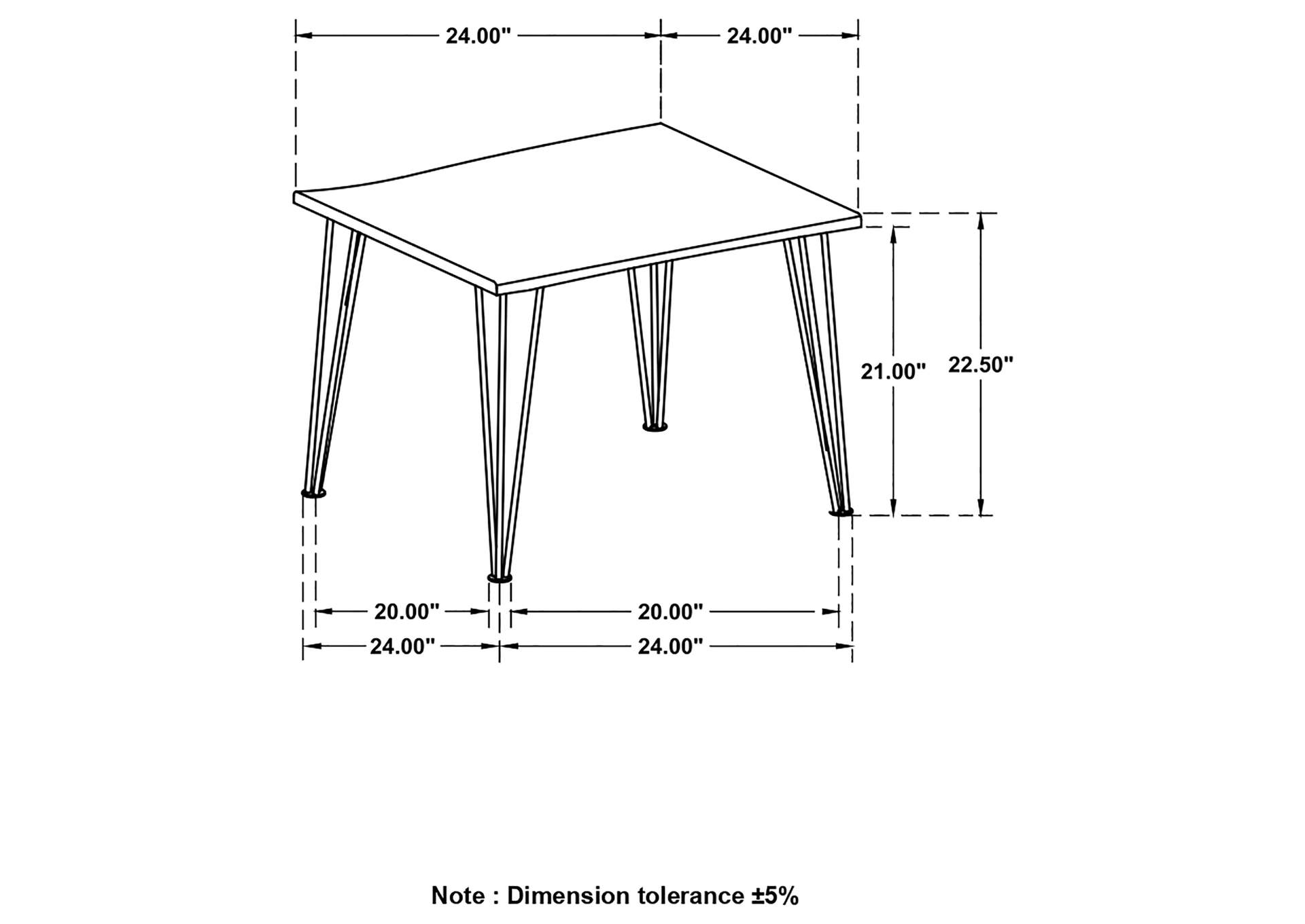 Zander End Table with Hairpin Leg Natural and Matte Black,Coaster Furniture