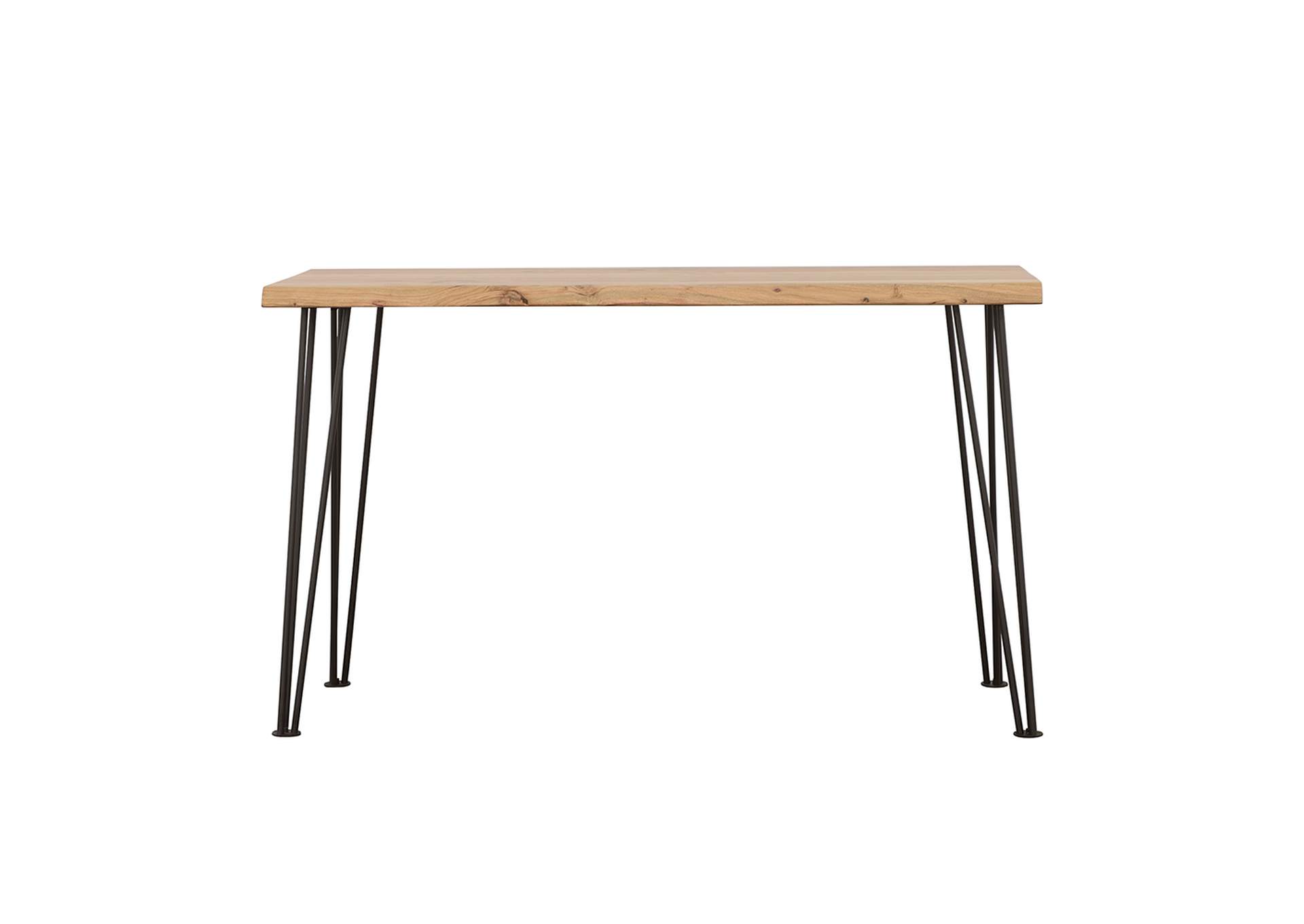 Zander Sofa Table with Hairpin Leg Natural and Matte Black,Coaster Furniture