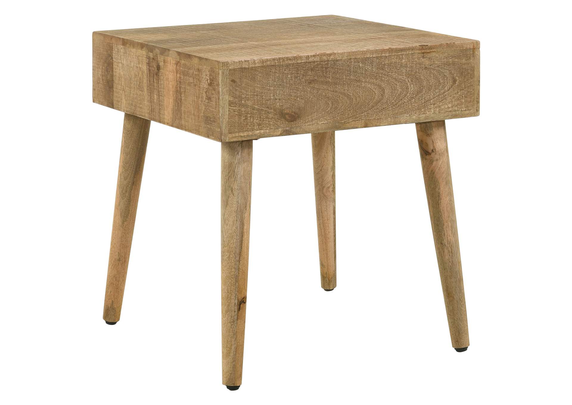 Zabel Square 1-drawer End Table Natural,Coaster Furniture