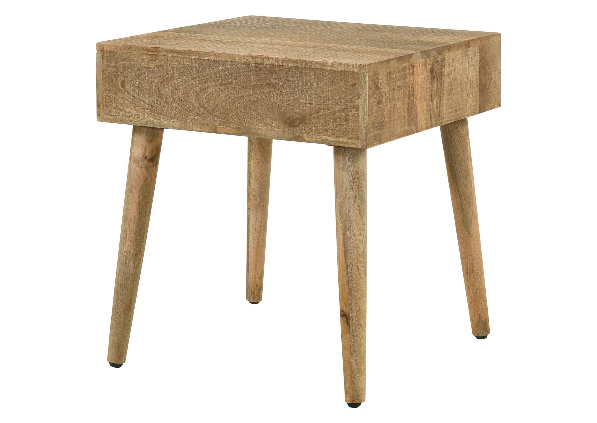 Zabel Square 1-drawer End Table Natural,Coaster Furniture