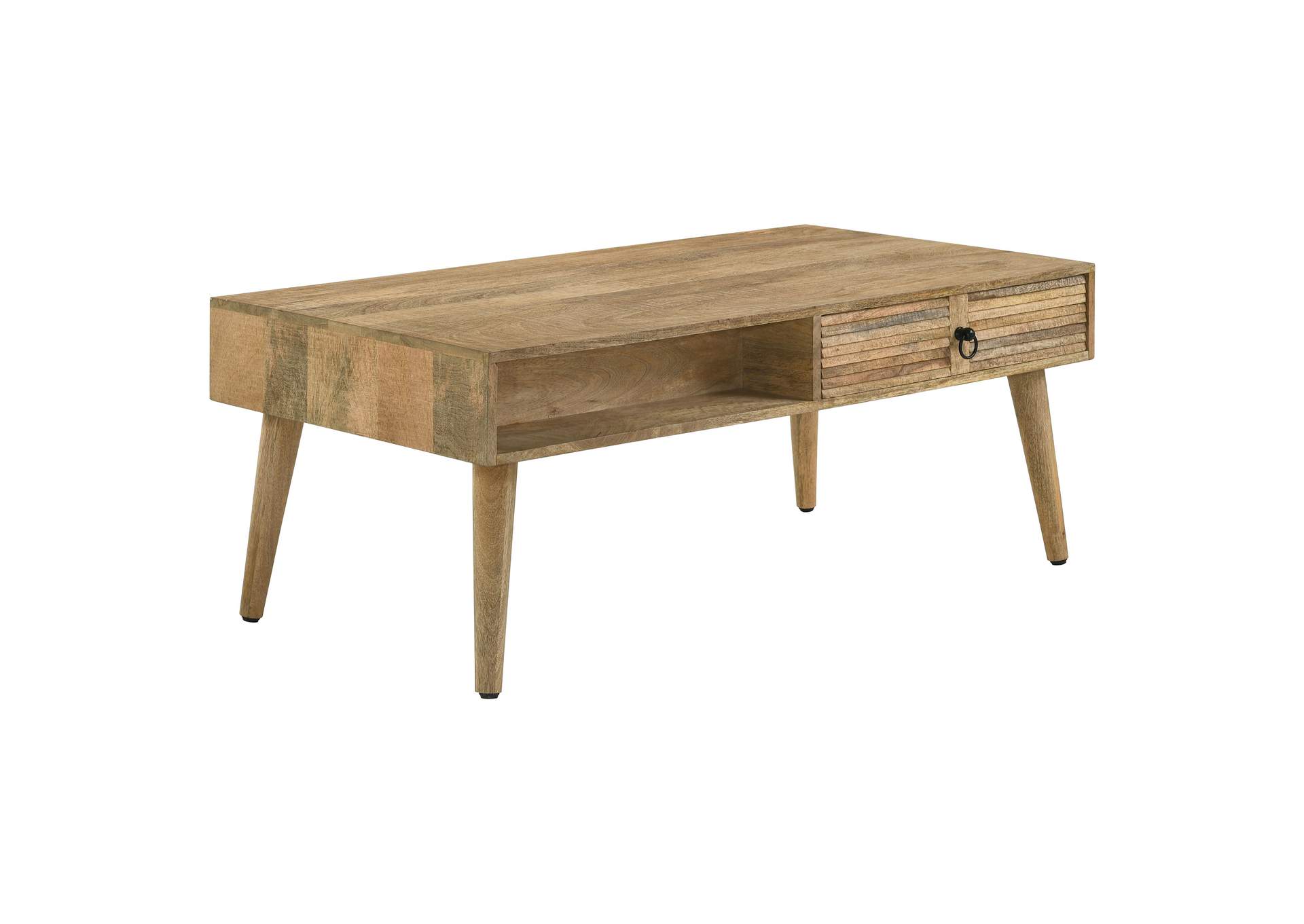 Zabel Rectangular 1-drawer Coffee Table Natural,Coaster Furniture