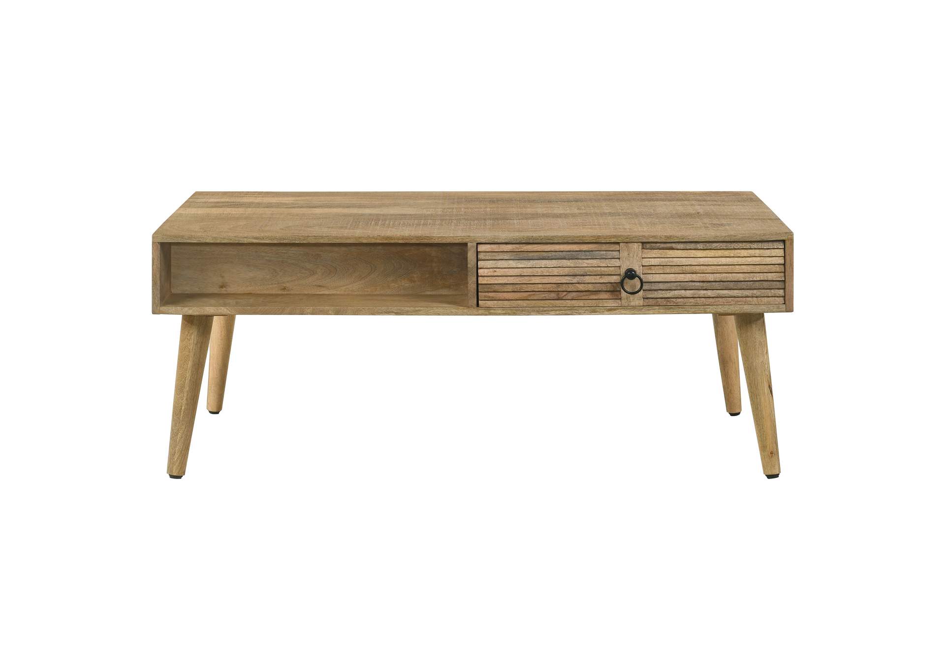 Zabel Rectangular 1-drawer Coffee Table Natural,Coaster Furniture