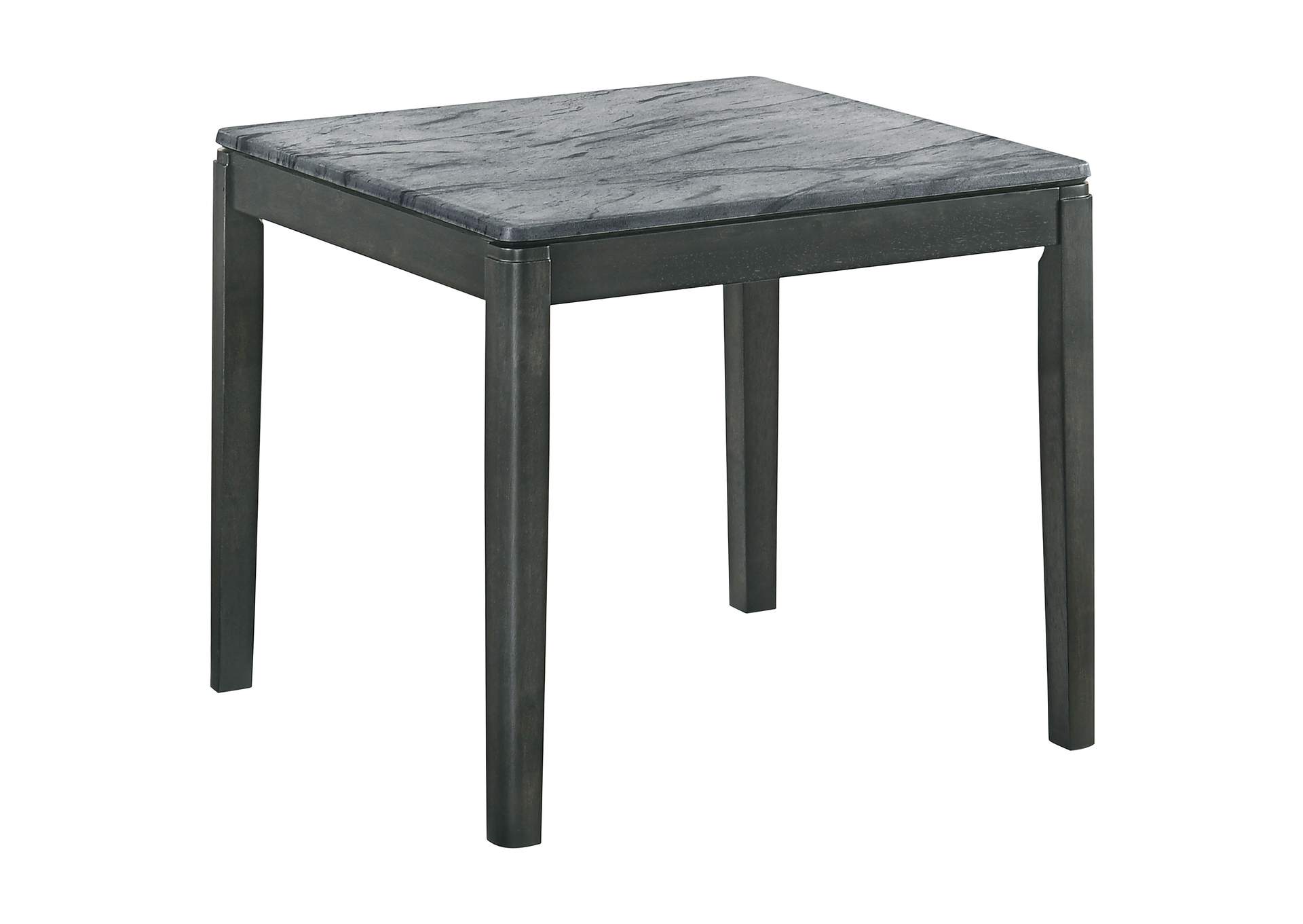 Square End Table Faux Grey Marble and Black,Coaster Furniture