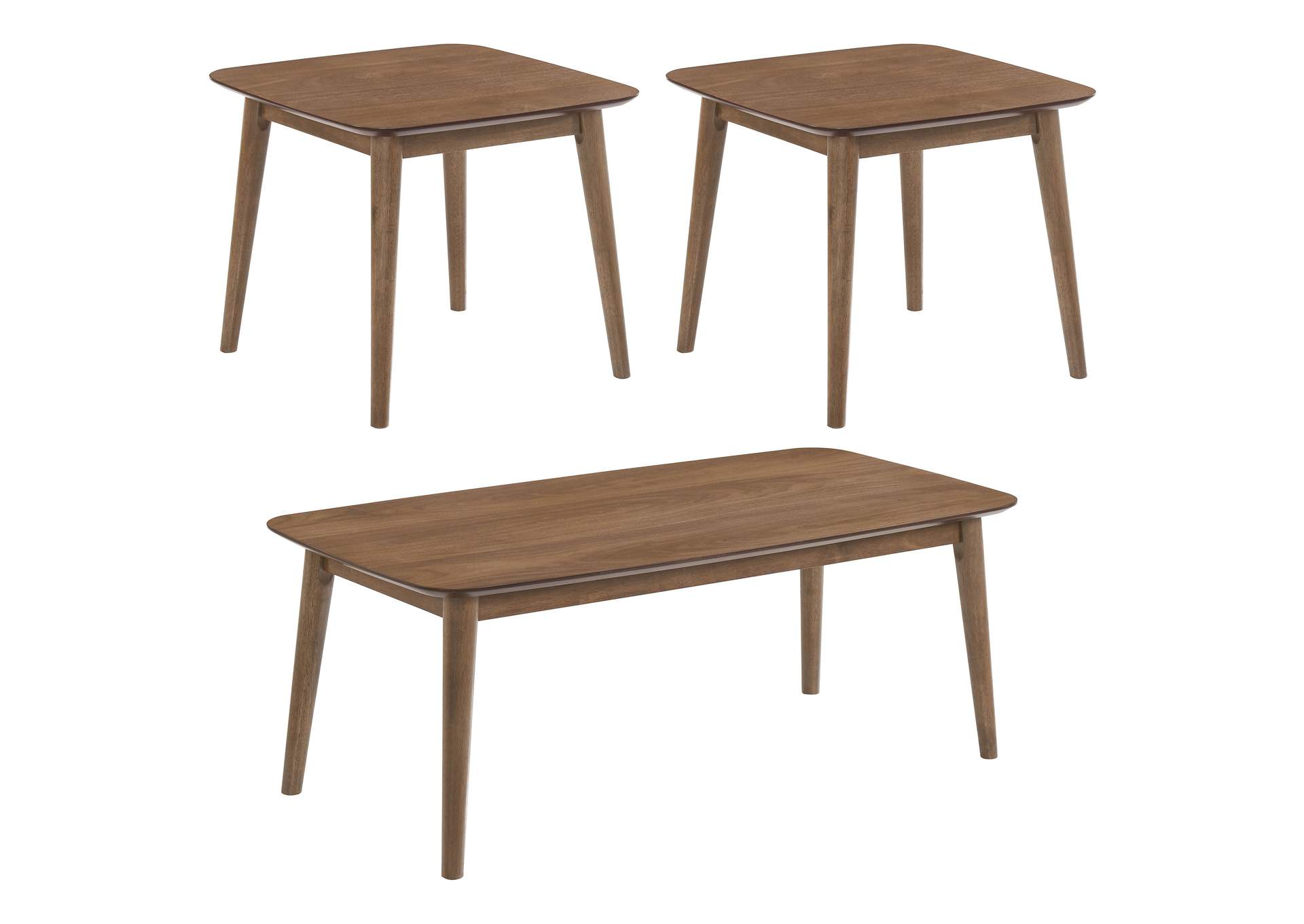 Radley 3-piece Occasional Set Natural Walnut,Coaster Furniture