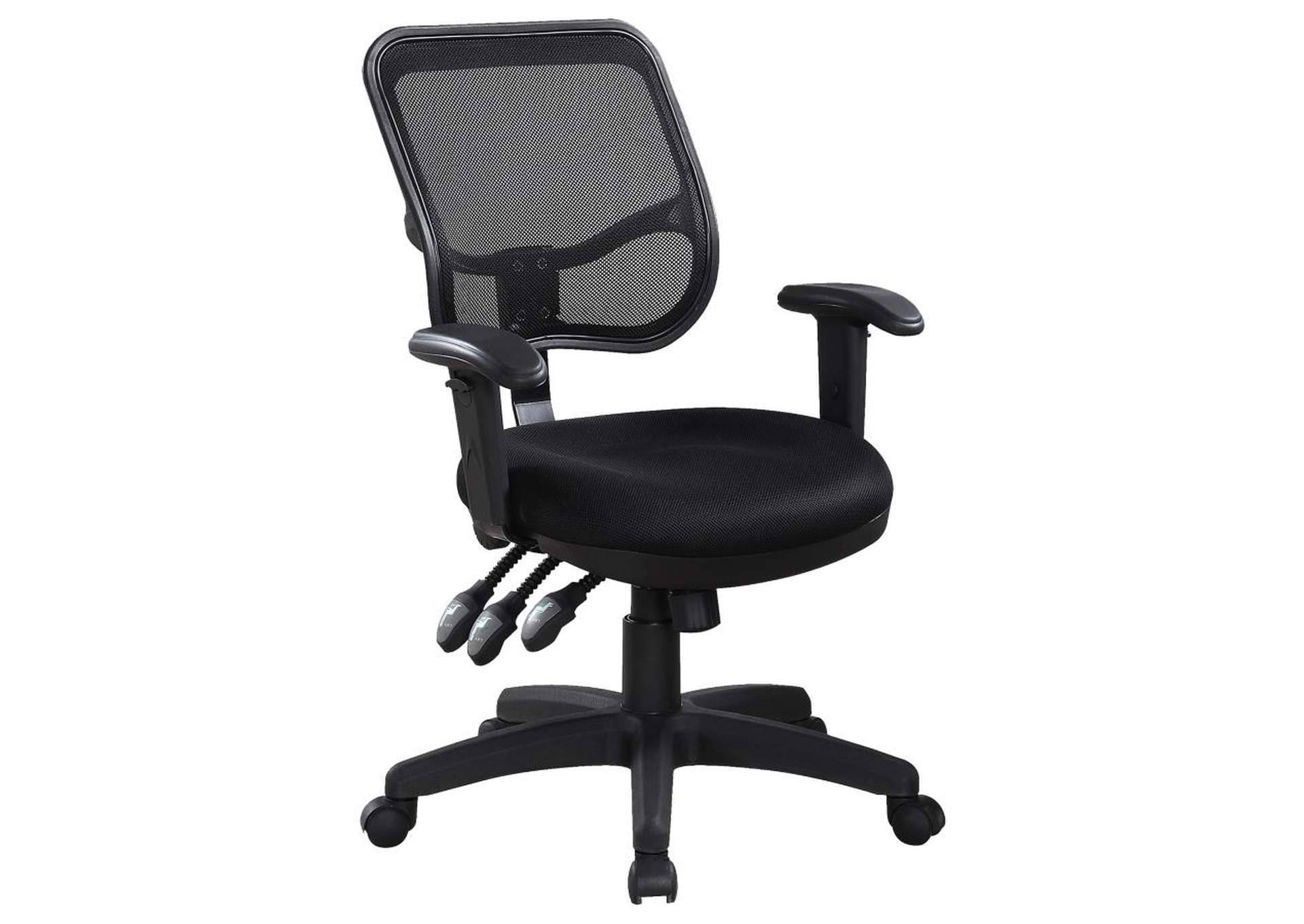 Rollo Adjustable Height Office Chair Black,Coaster Furniture