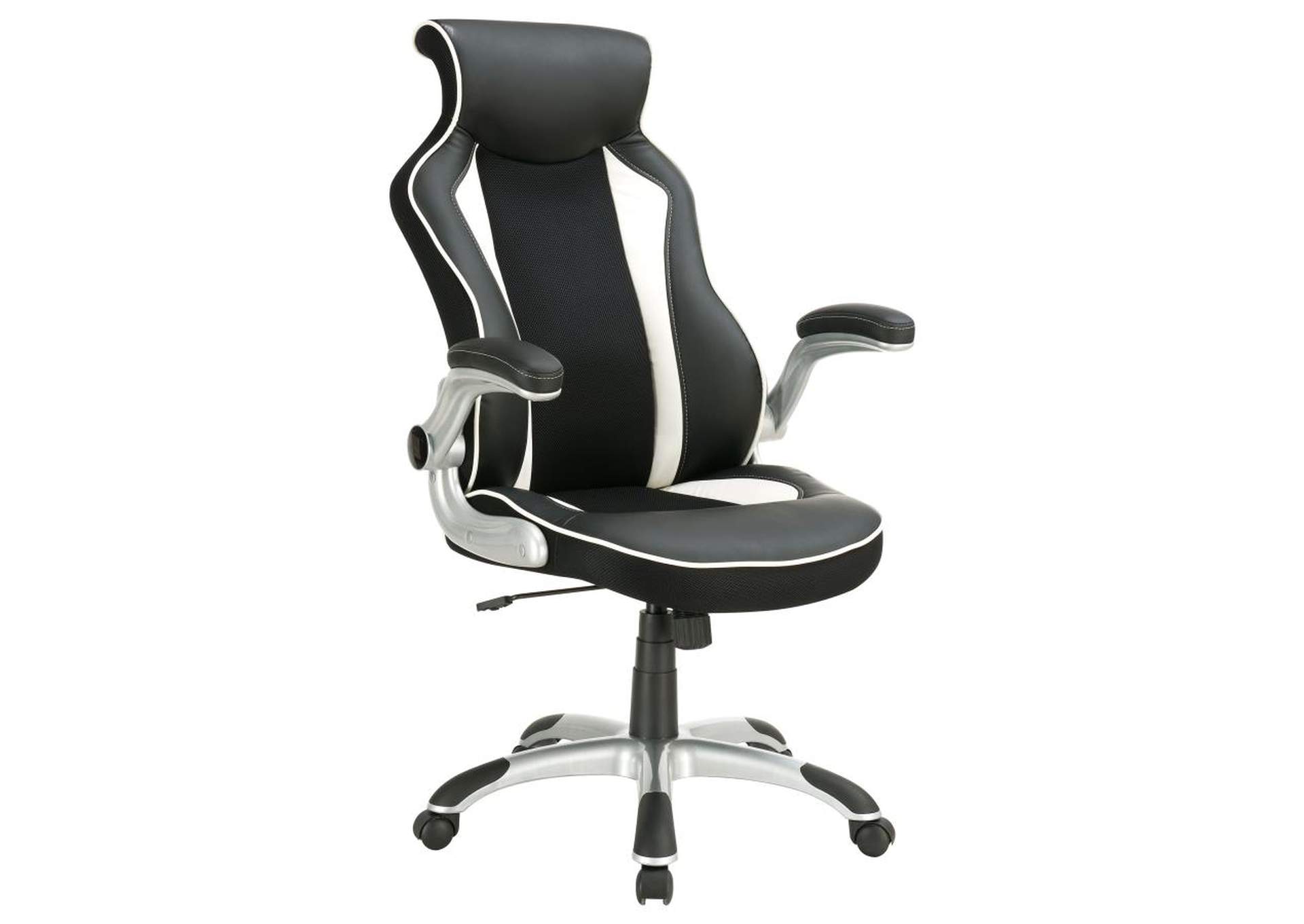 Adjustable Height Office Chair Black and Silver,Coaster Furniture