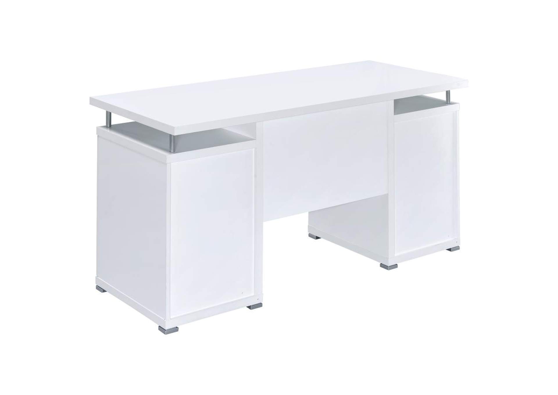 Tracy 2 - drawer Computer Desk White,Coaster Furniture