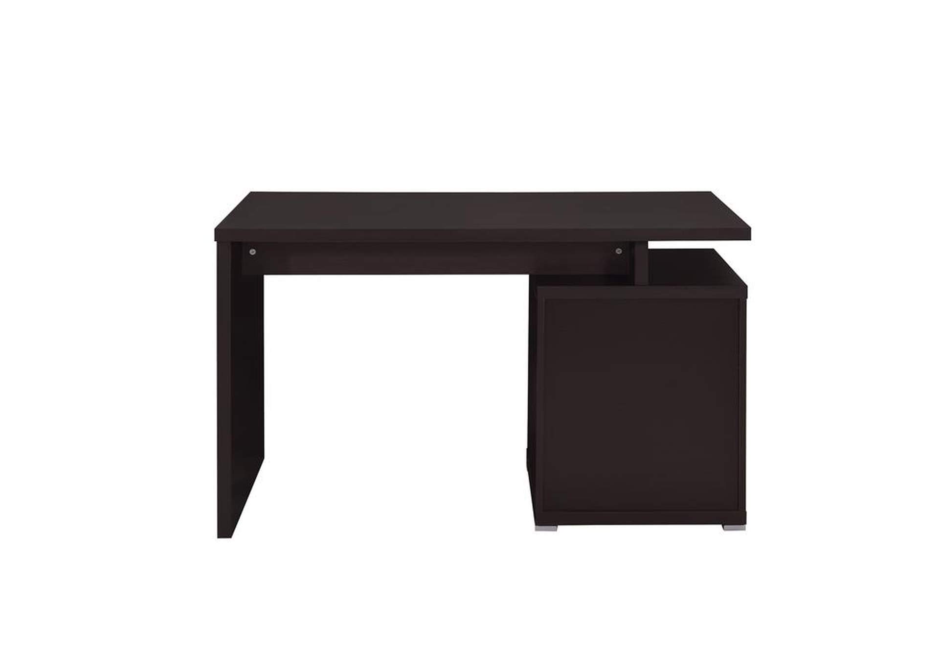 Cappuccino Office Desk W/ Drawer in Cappuccino,Coaster Furniture