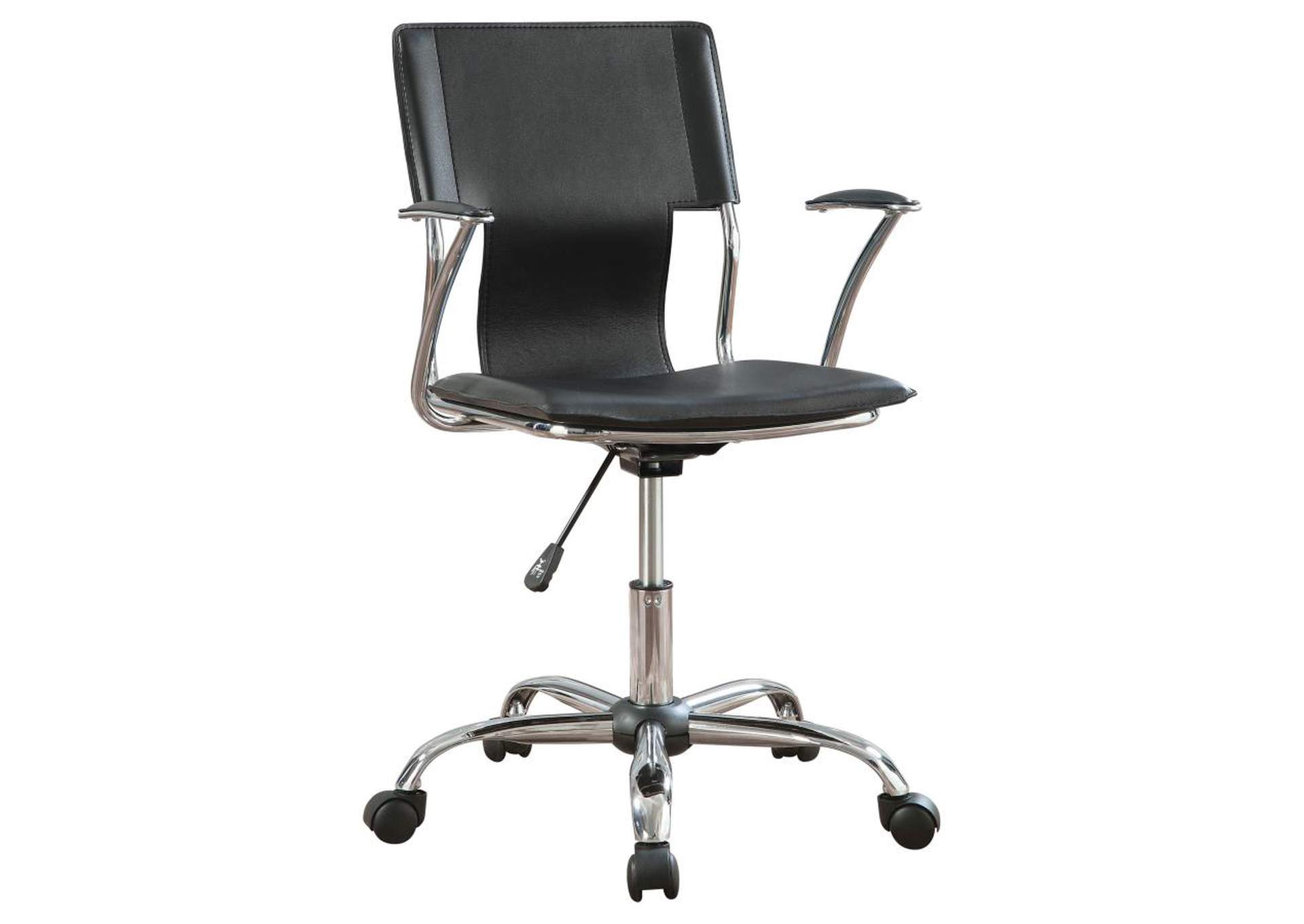 Adjustable Height Office Chair Black and Chrome,Coaster Furniture