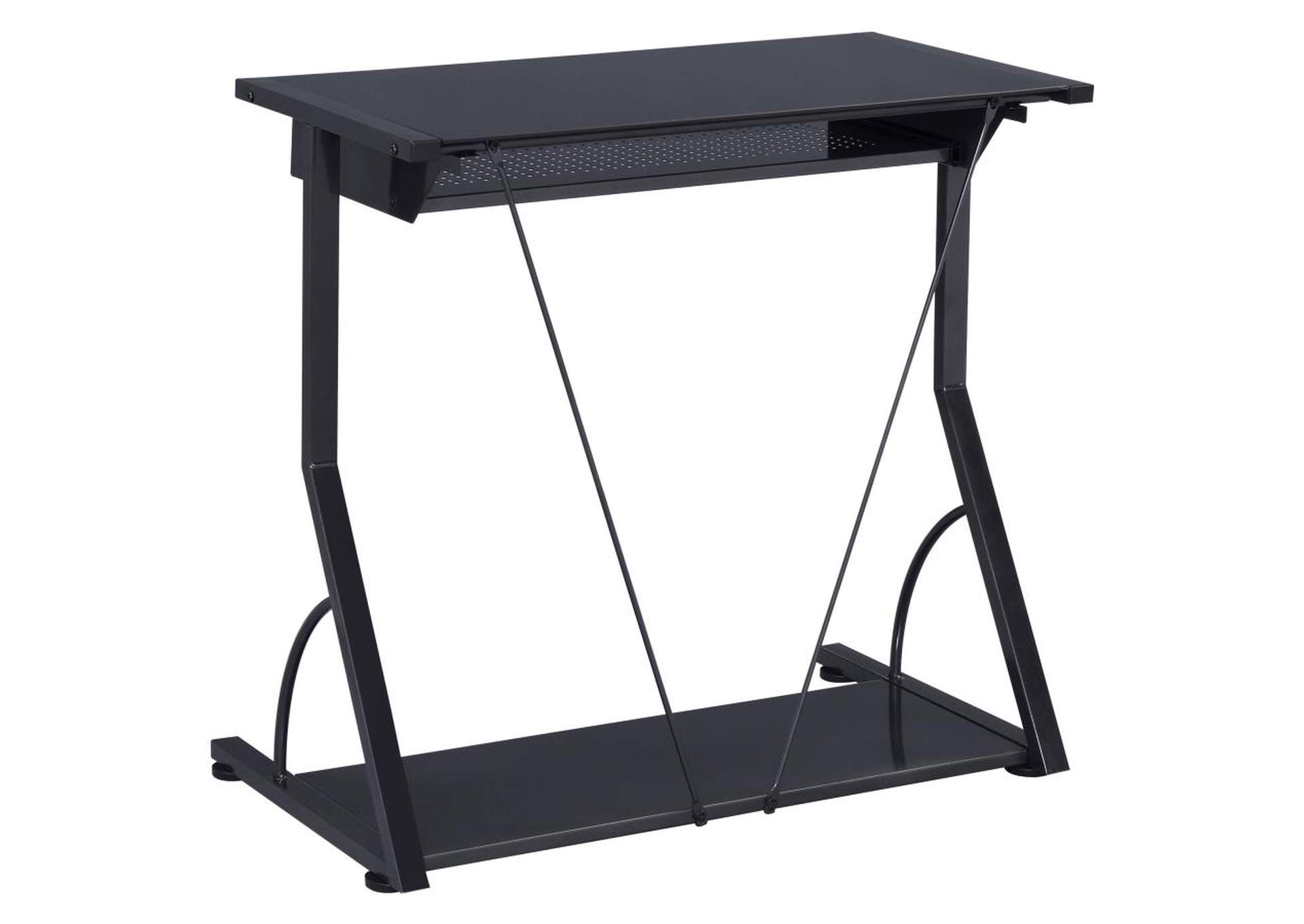 Alastair Computer Desk with Keyboard Tray Black,Coaster Furniture