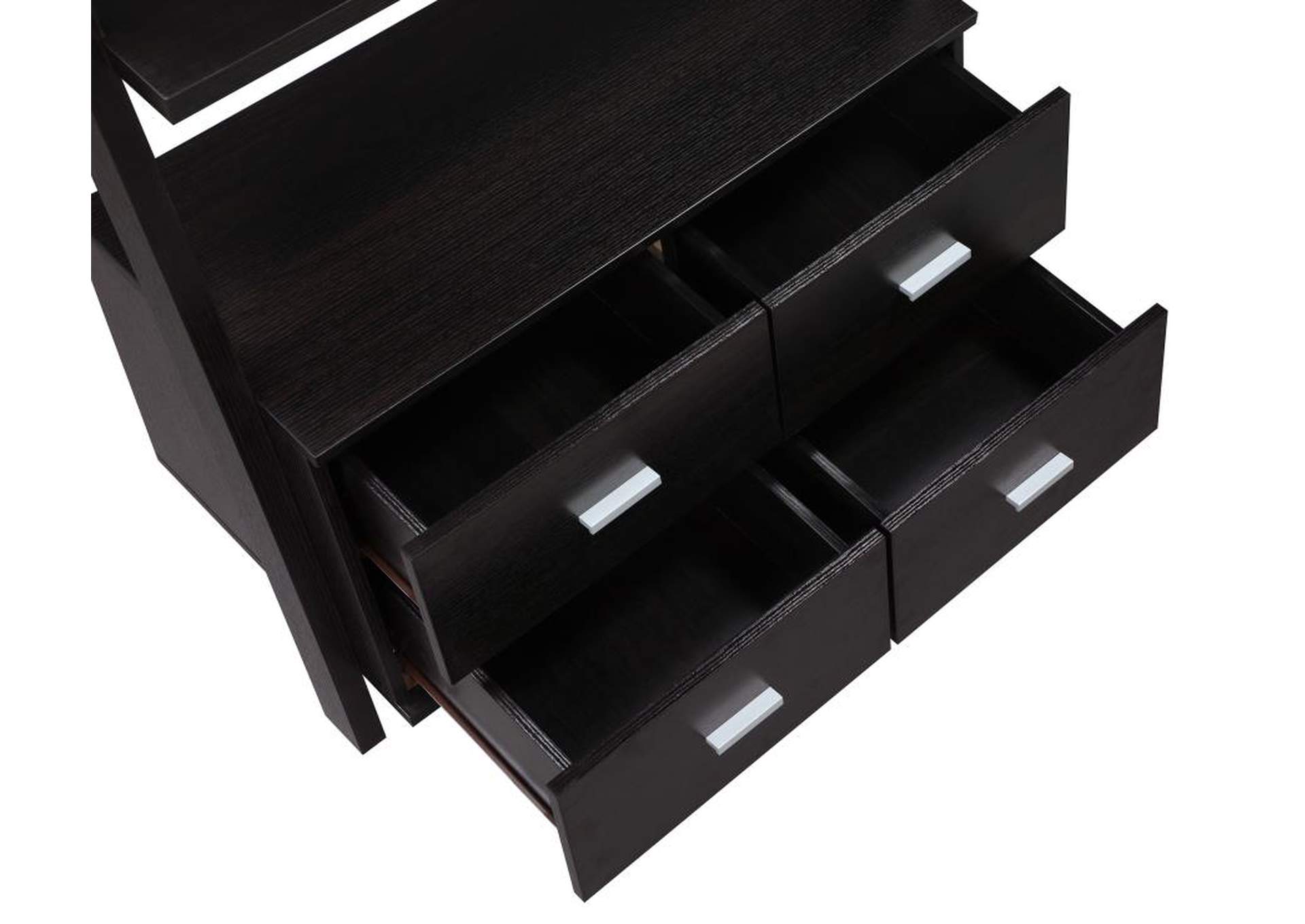 Bower 4-drawer Storage Bookcase Cappuccino,Coaster Furniture