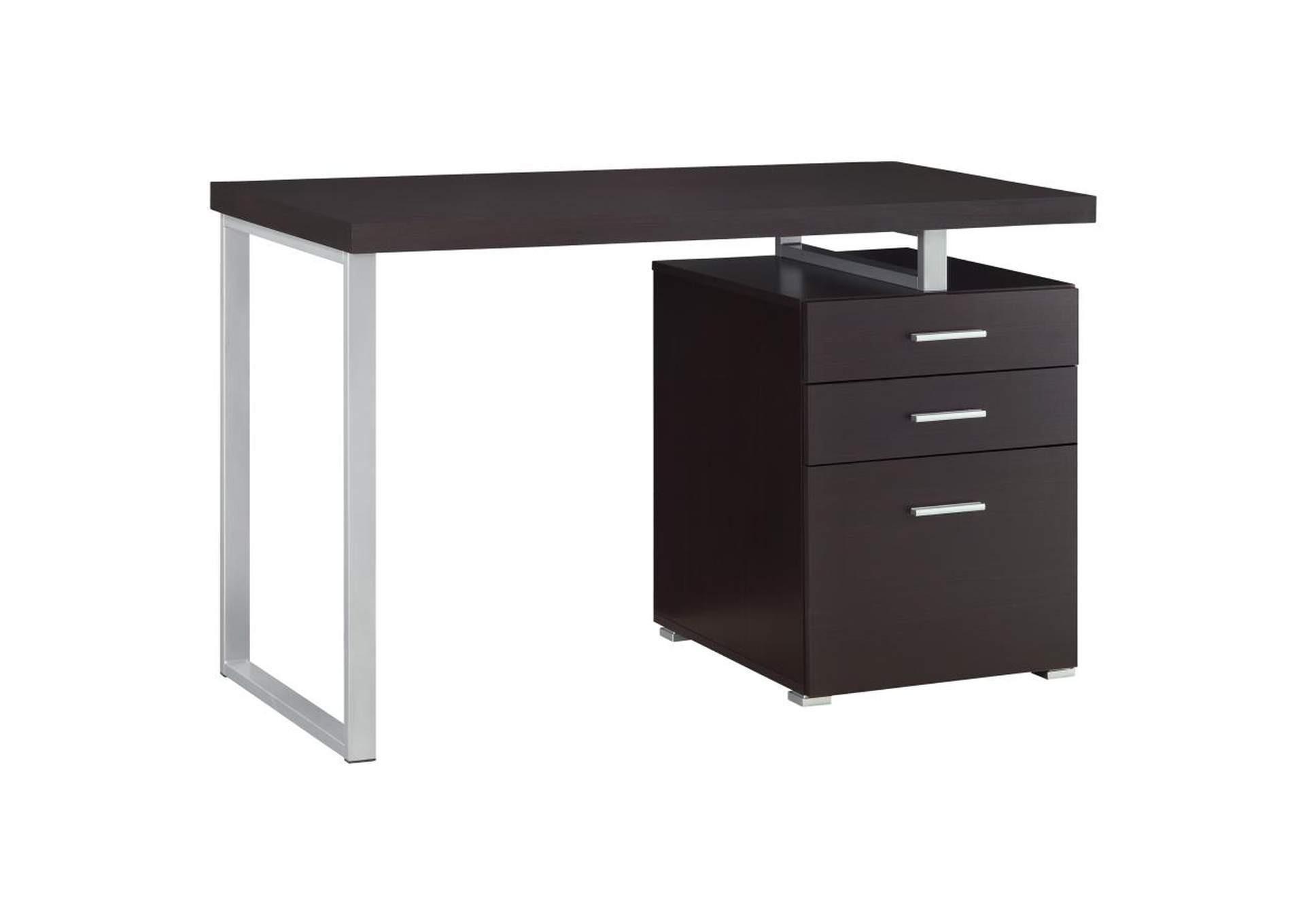 Brennan 3-Drawer Office Desk Cappuccino,Coaster Furniture