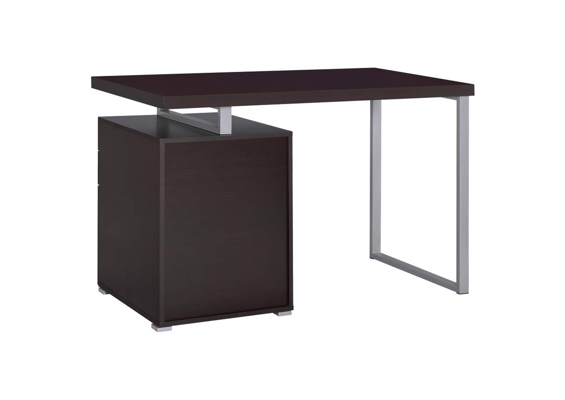 Brennan 3 - drawer Office Desk Cappuccino,Coaster Furniture