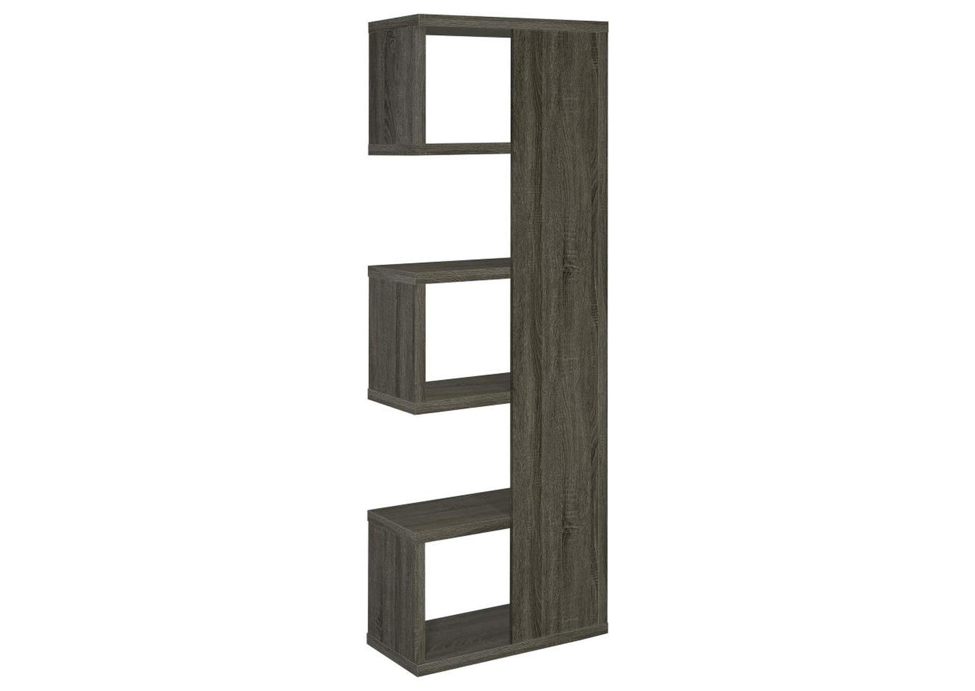 Joey 5-Tier Bookcase Weathered Grey,Coaster Furniture