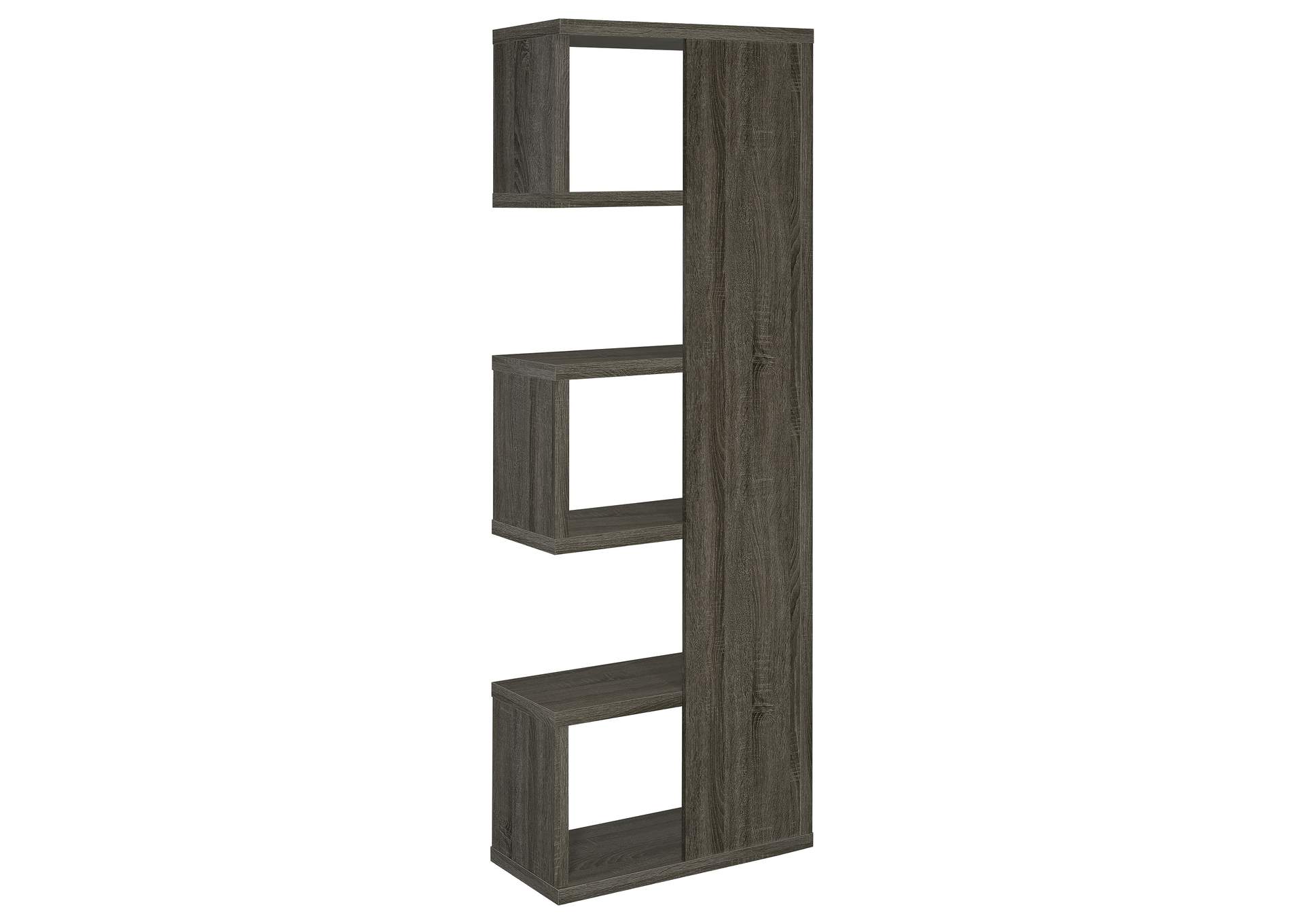 Joey 5-tier Bookcase Weathered Grey,Coaster Furniture