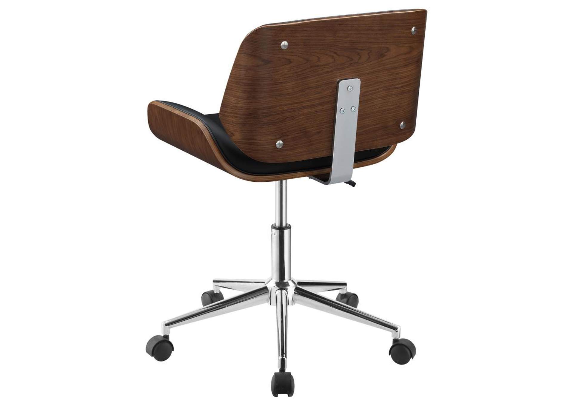 Addington Adjustable Height Office Chair Black And Chrome,Coaster Furniture