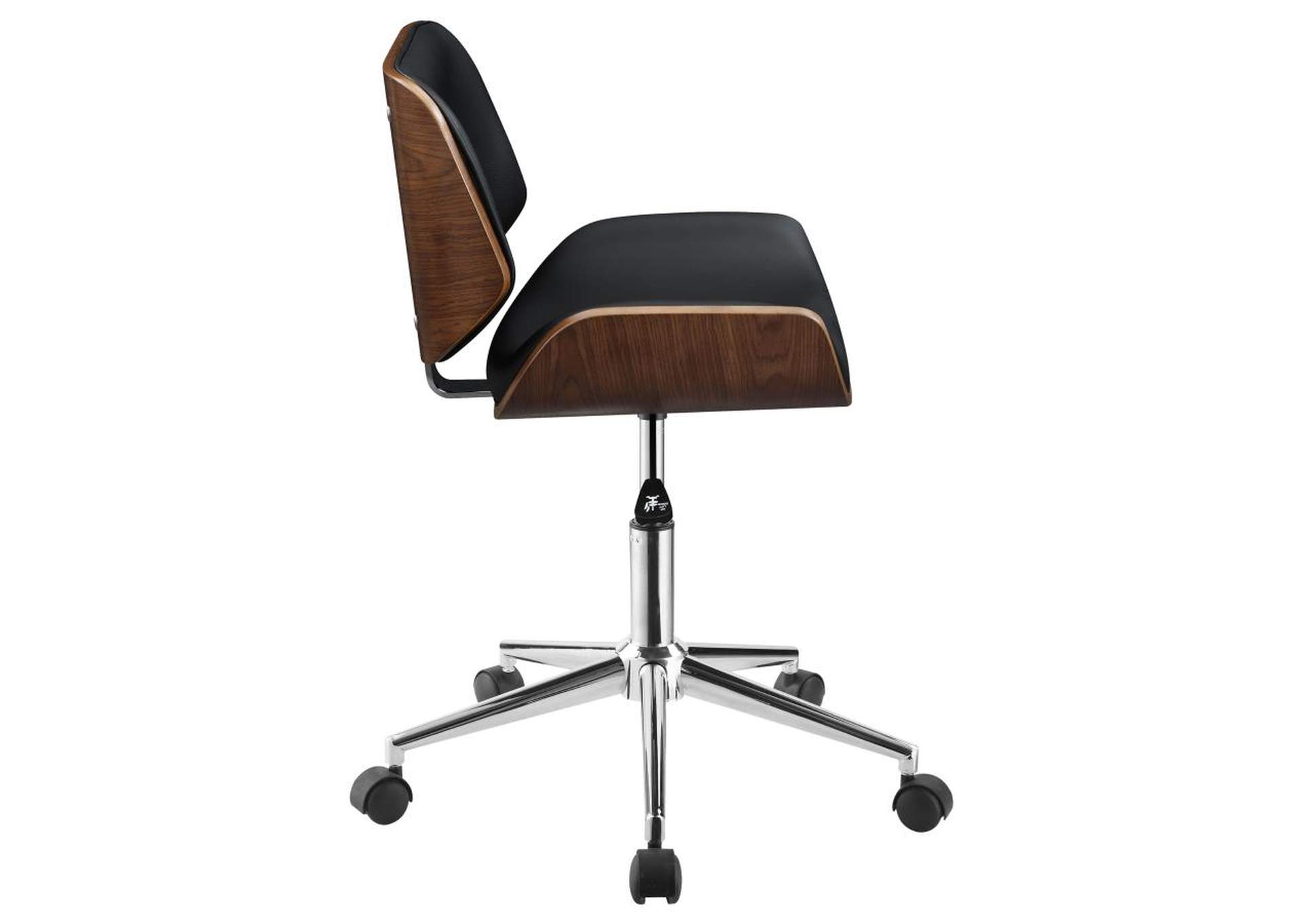 Addington Adjustable Height Office Chair Black and Chrome,Coaster Furniture