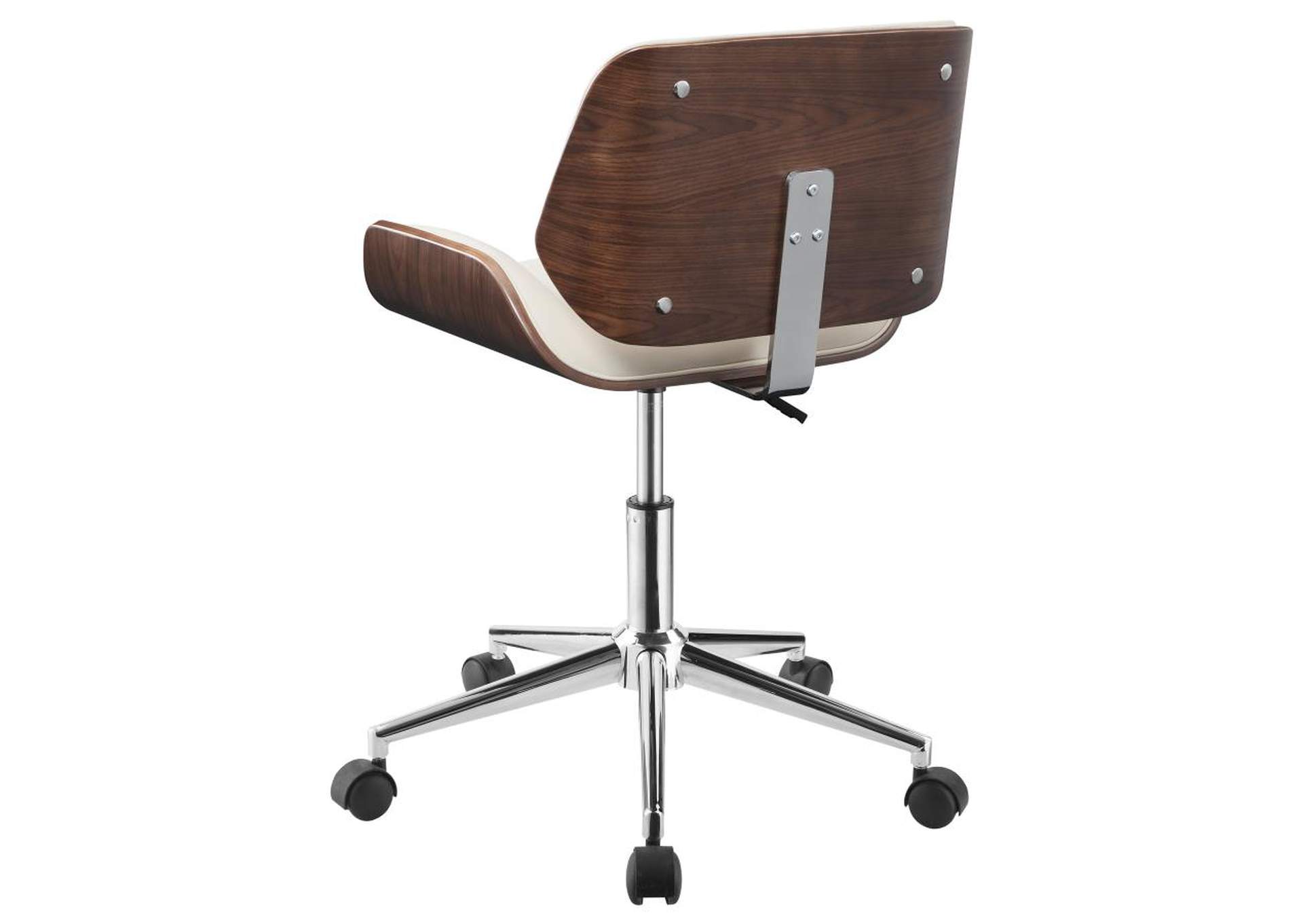 Addington Adjustable Height Office Chair Ecru and Chrome,Coaster Furniture