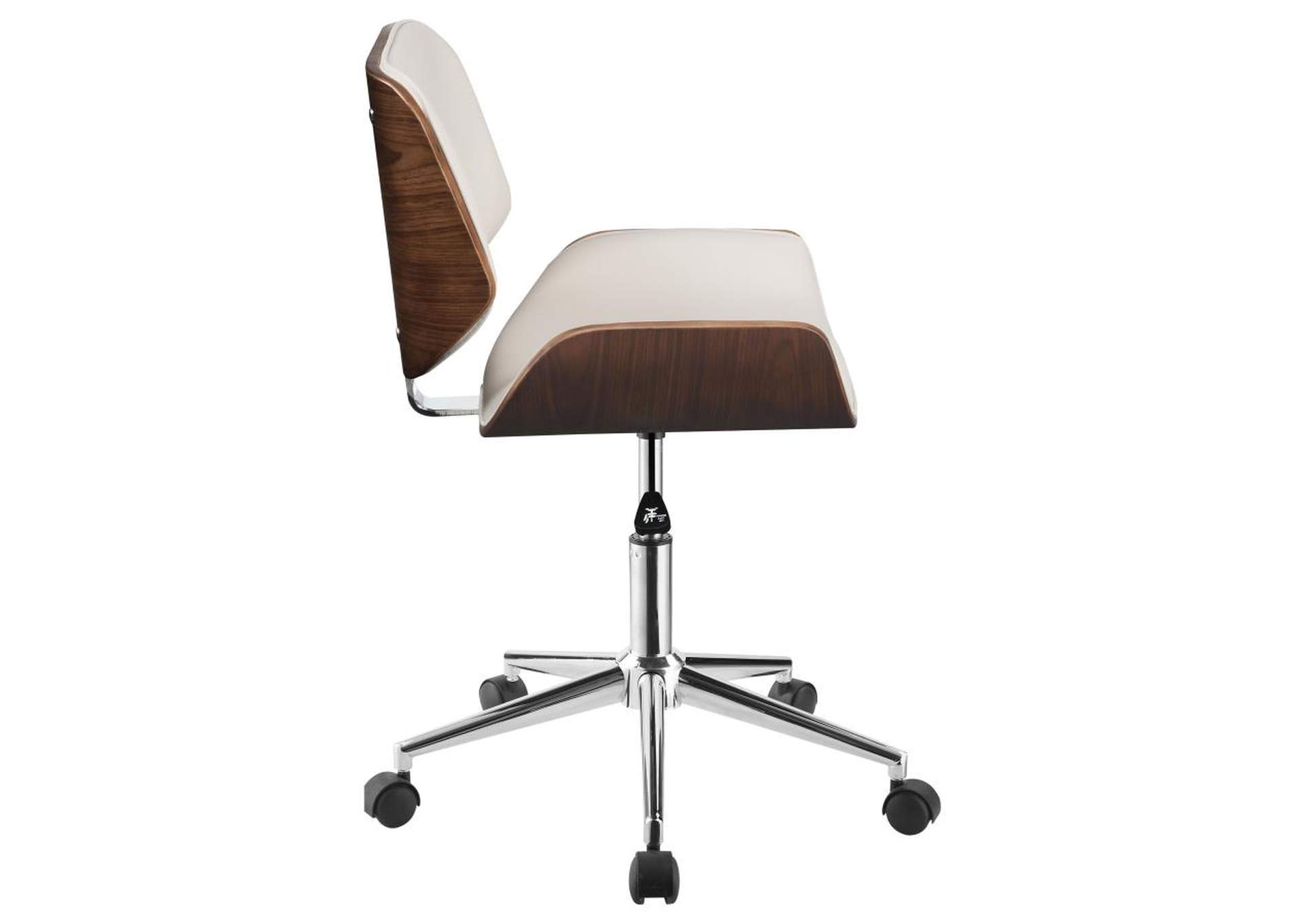 Adjustable Height Office Chair Ecru and Chrome,Coaster Furniture