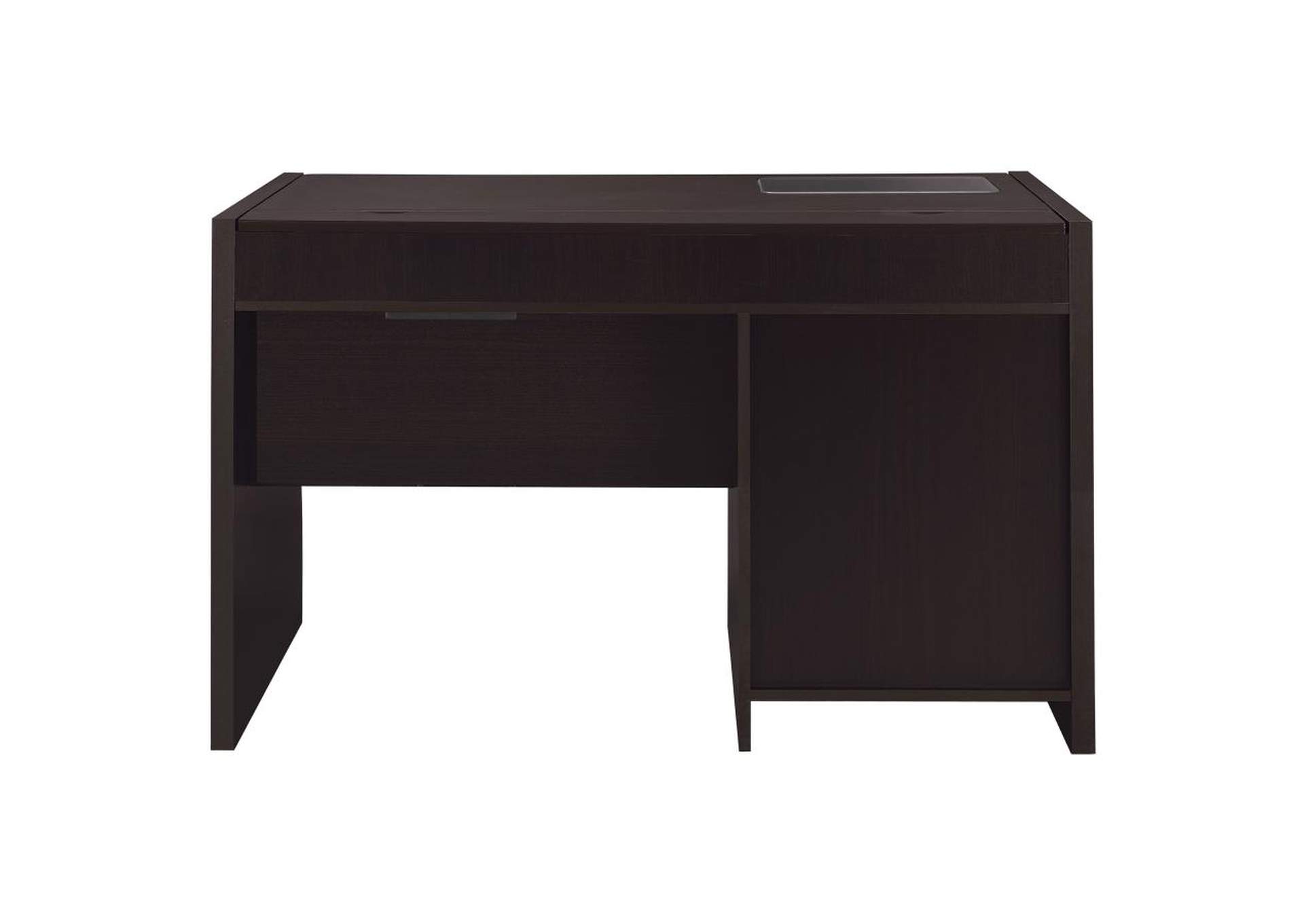 Halston Rectangular Connect-It Office Desk Cappuccino,Coaster Furniture