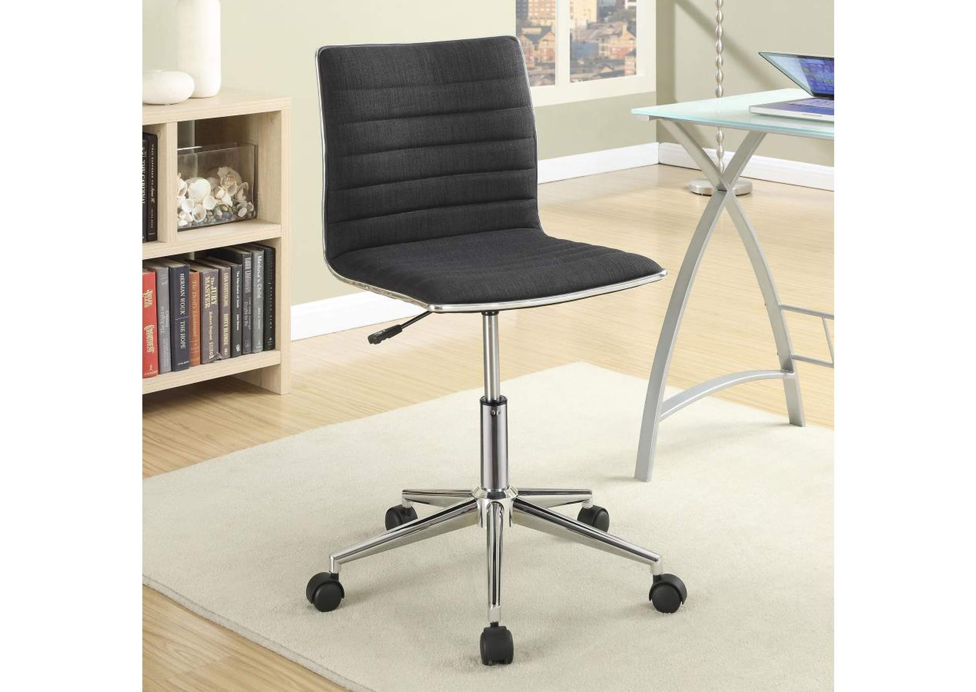 Chryses Adjustable Height Office Chair Black And Chrome,Coaster Furniture