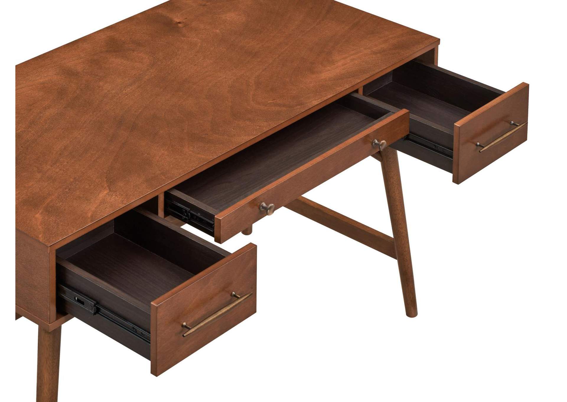 Mugga 3-drawer Writing Desk Walnut,Coaster Furniture