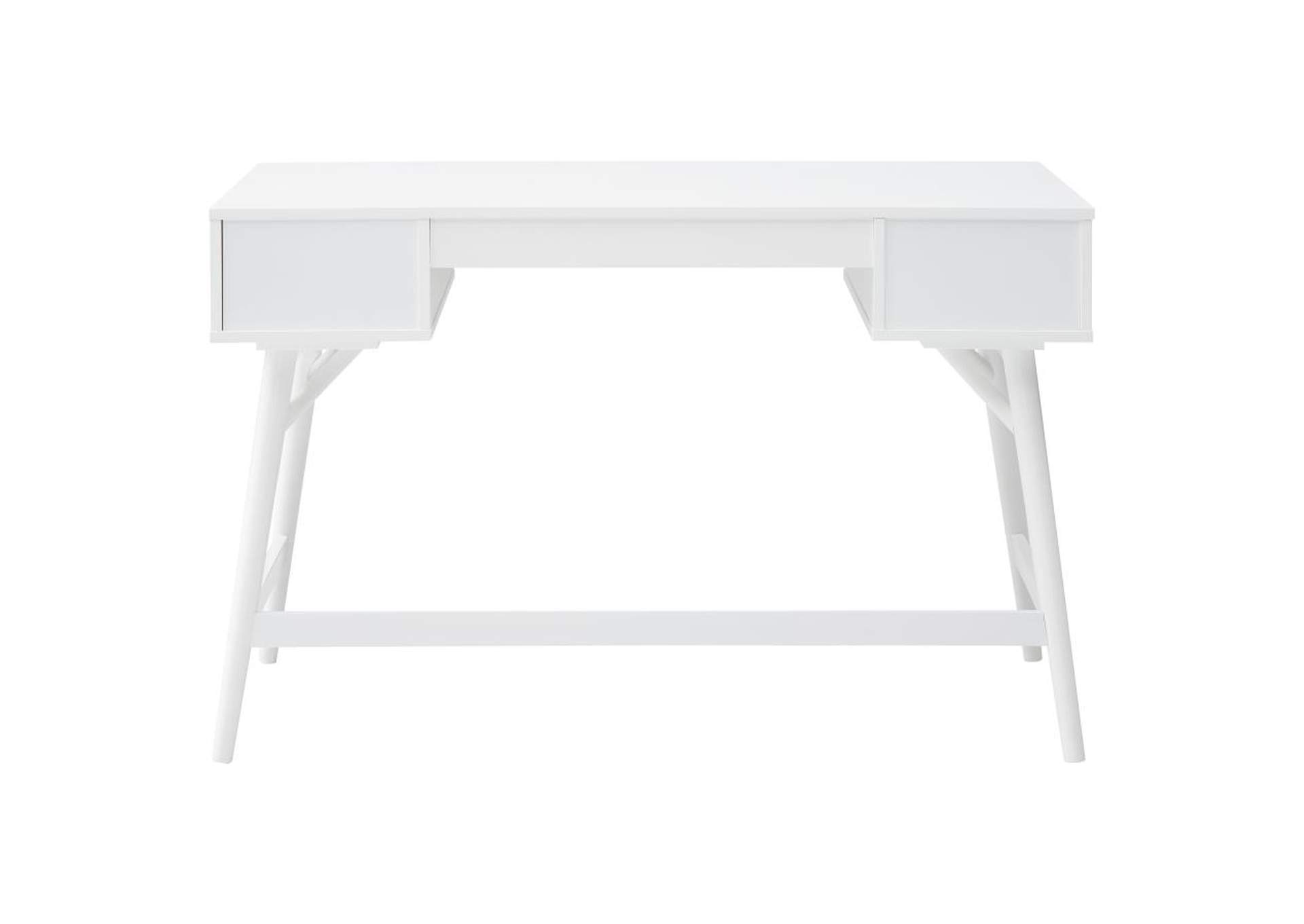 Mugga 3-Drawer Writing Desk White,Coaster Furniture