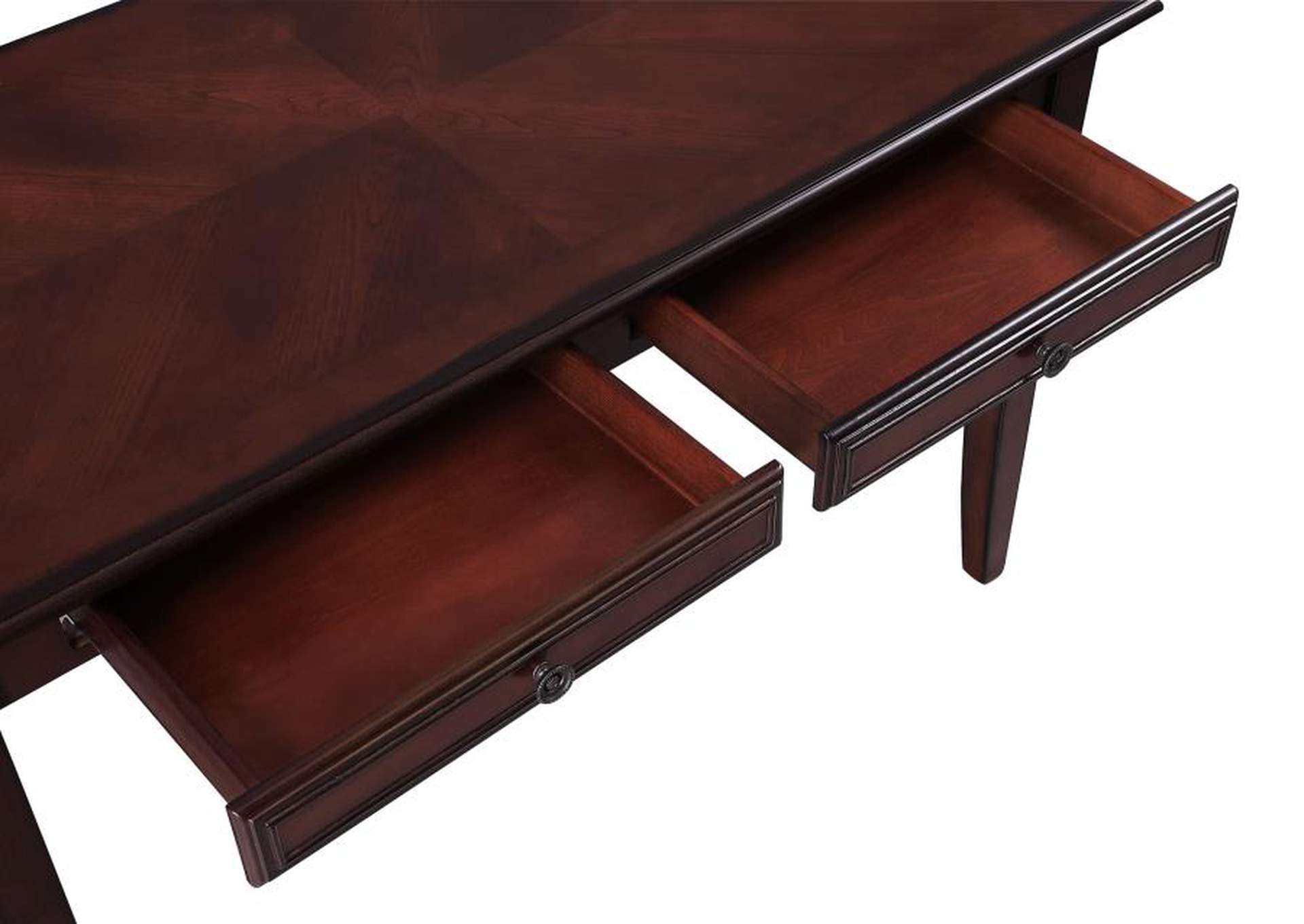 Newton 2-Piece Writing Desk Set Chestnut And Tan,Coaster Furniture