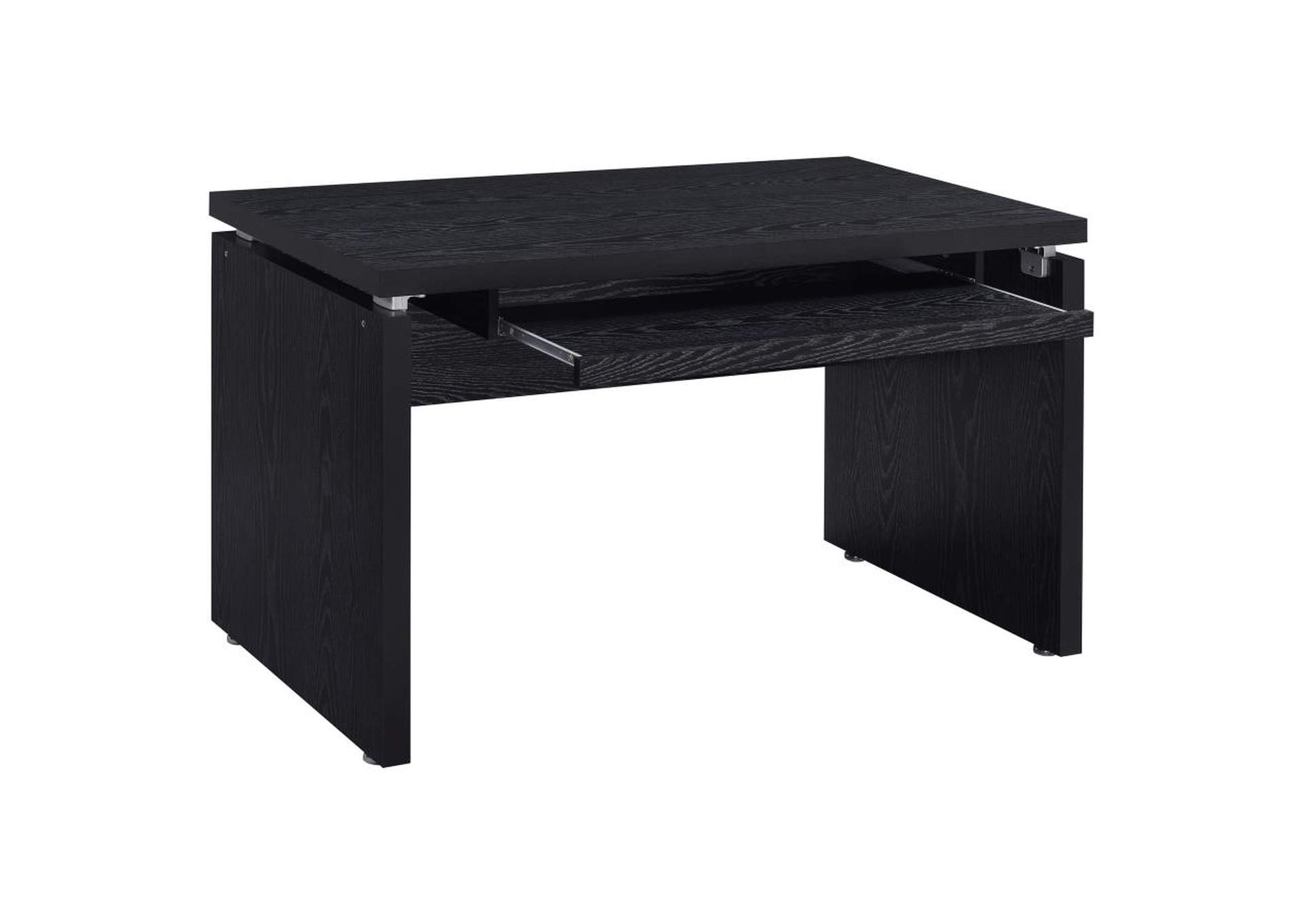 Russell Computer Desk With Keyboard Tray Black Oak,Coaster Furniture