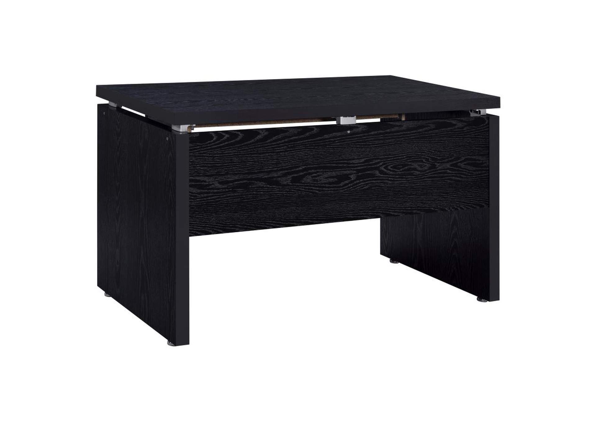 Russell Computer Desk with Keyboard Tray Black Oak,Coaster Furniture