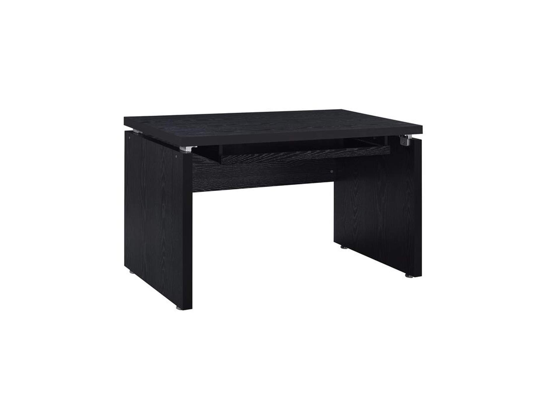 Russell Computer Desk with Keyboard Tray Black Oak,Coaster Furniture