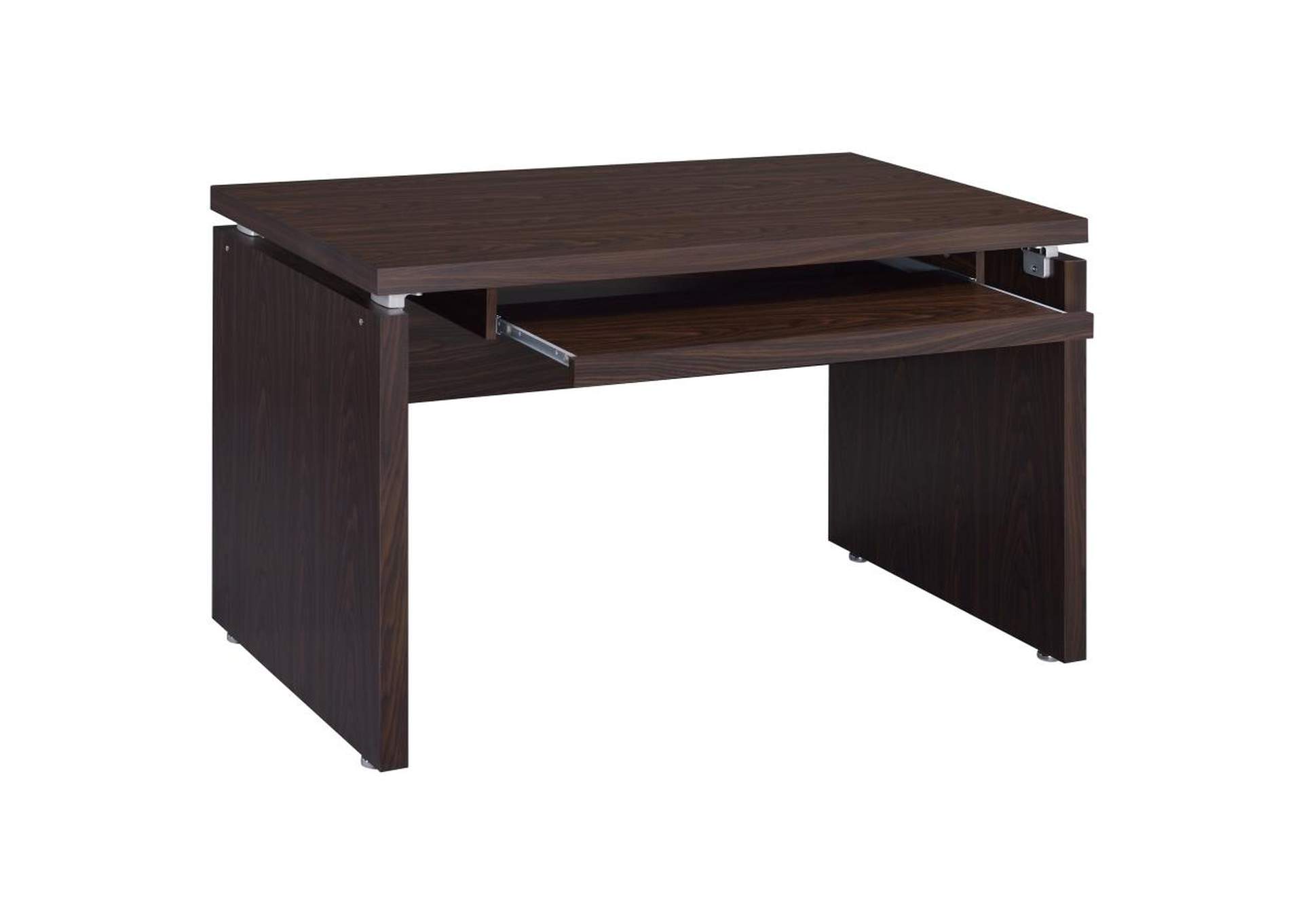 Russell Computer Desk with Keyboard Tray Medium Oak,Coaster Furniture