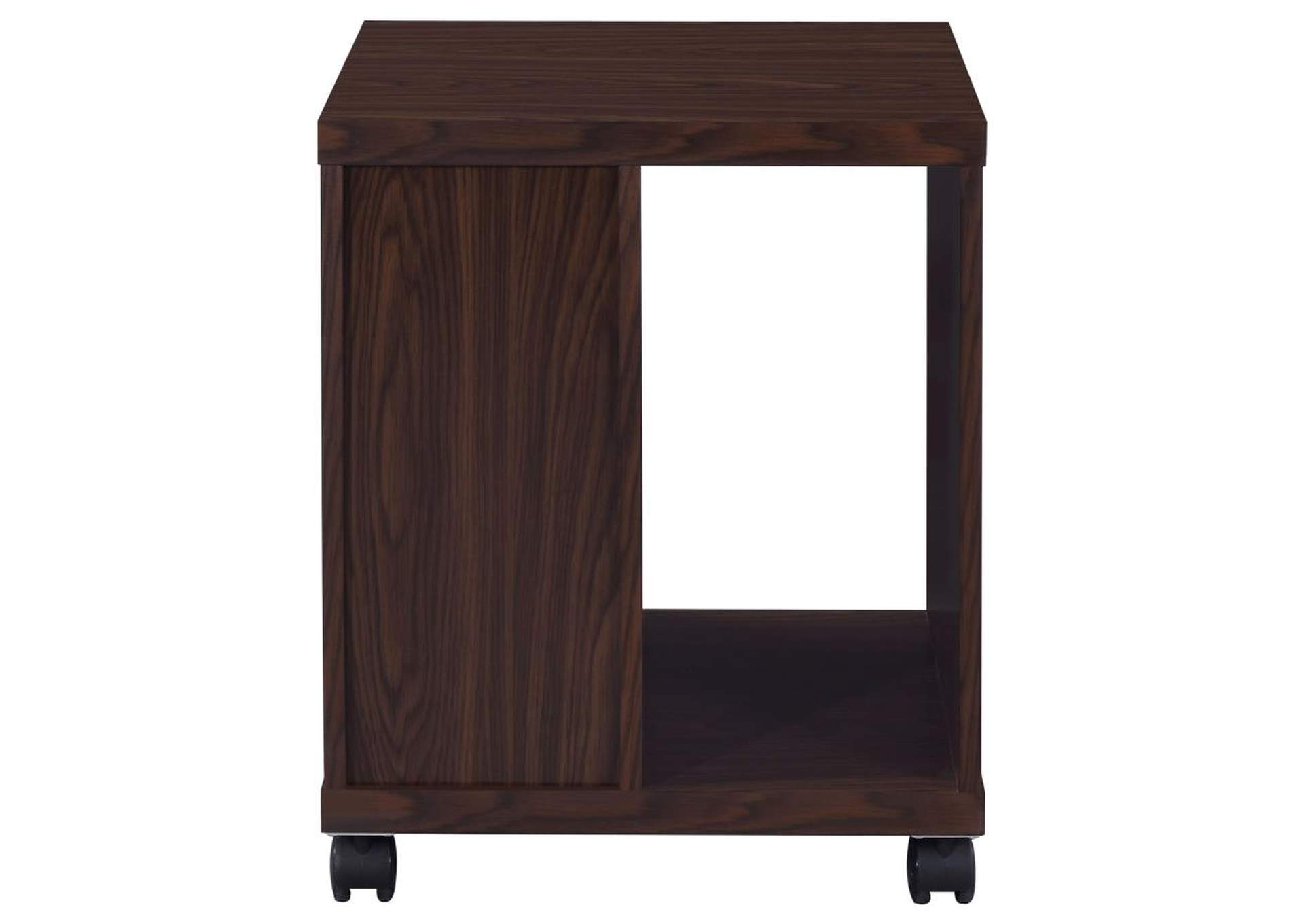 Russell 2-drawer CPU Stand Medium Oak,Coaster Furniture