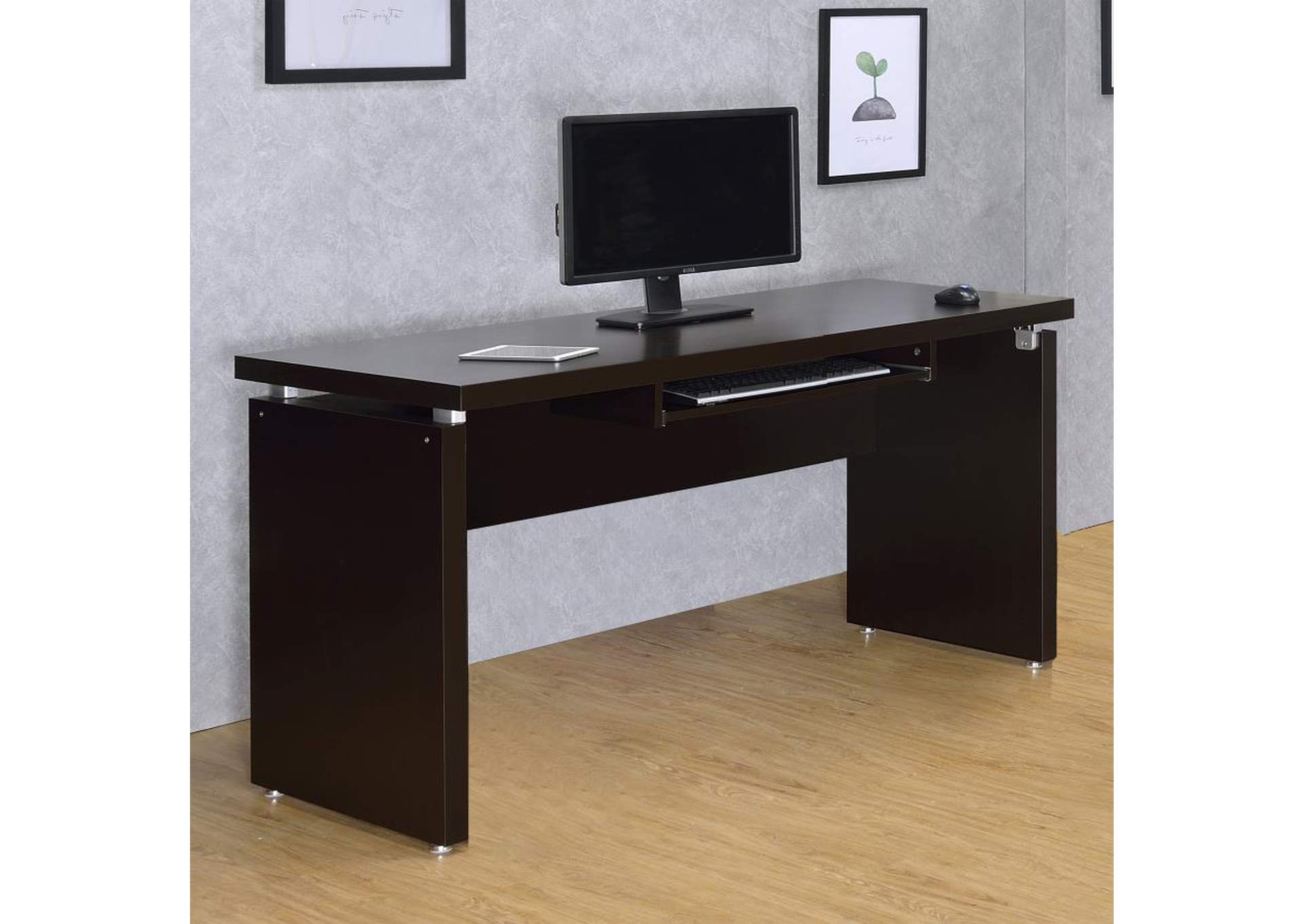Skylar Computer Desk With Keyboard Drawer Cappuccino,Coaster Furniture