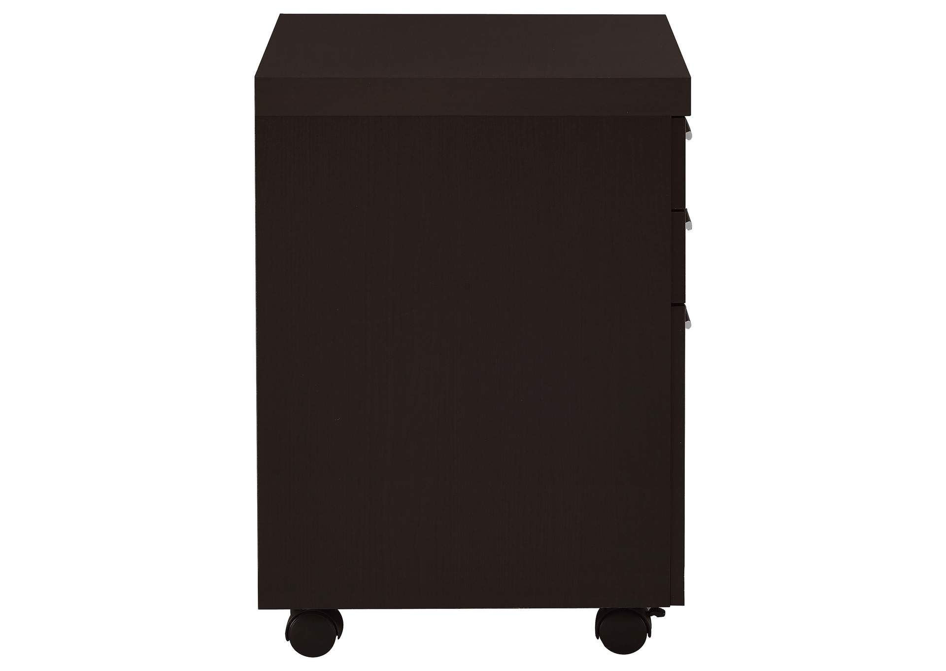 Skylar 3-drawer Mobile File Cabinet Cappuccino,Coaster Furniture