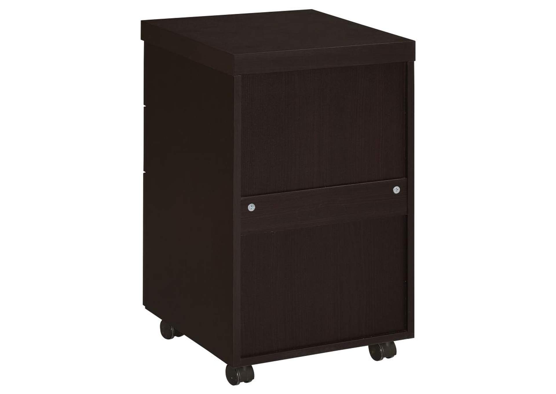 Skeena 3 - drawer Mobile Storage Cabinet Cappuccino,Coaster Furniture