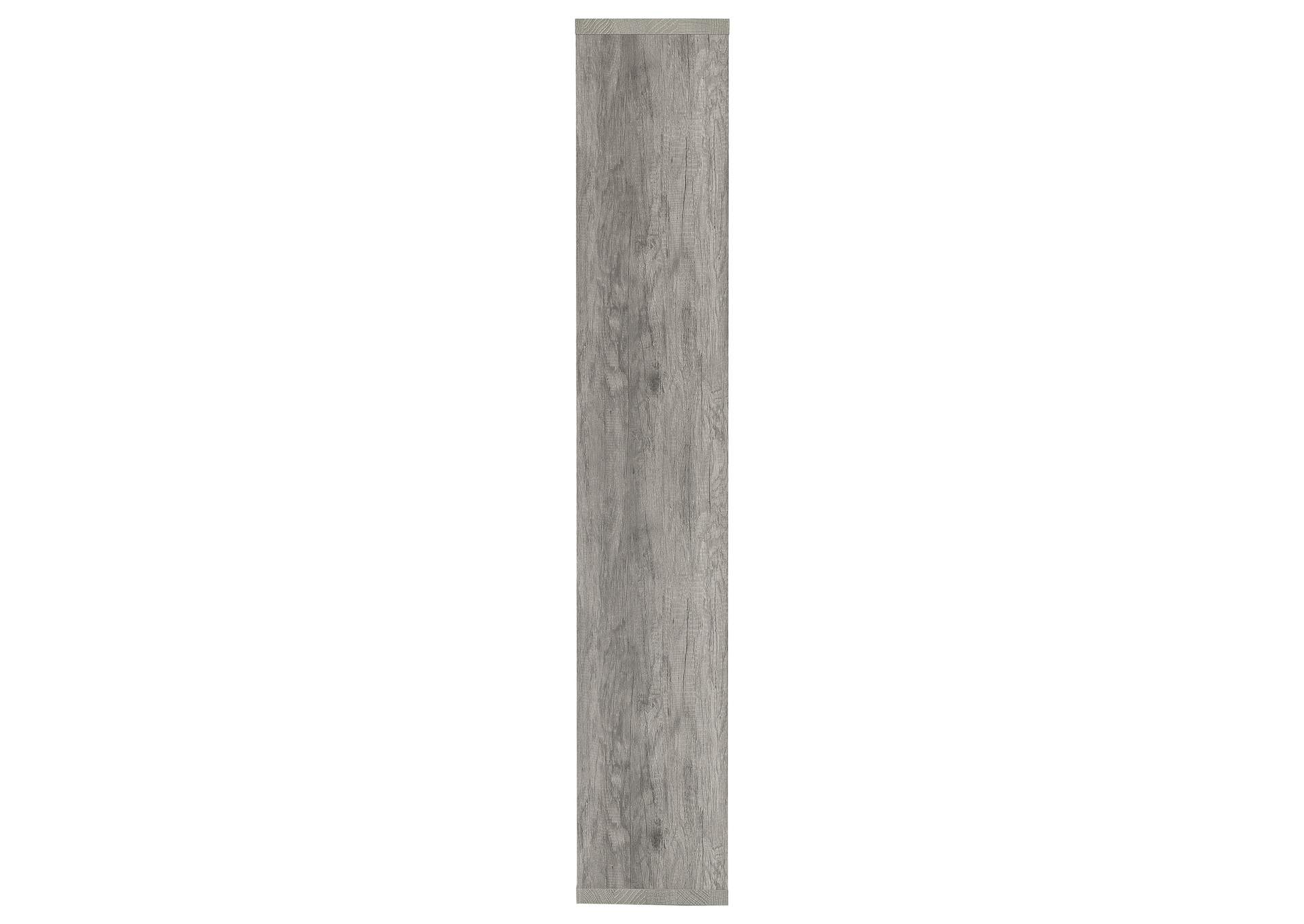 Theo 10-shelf Bookcase Grey Driftwood,Coaster Furniture