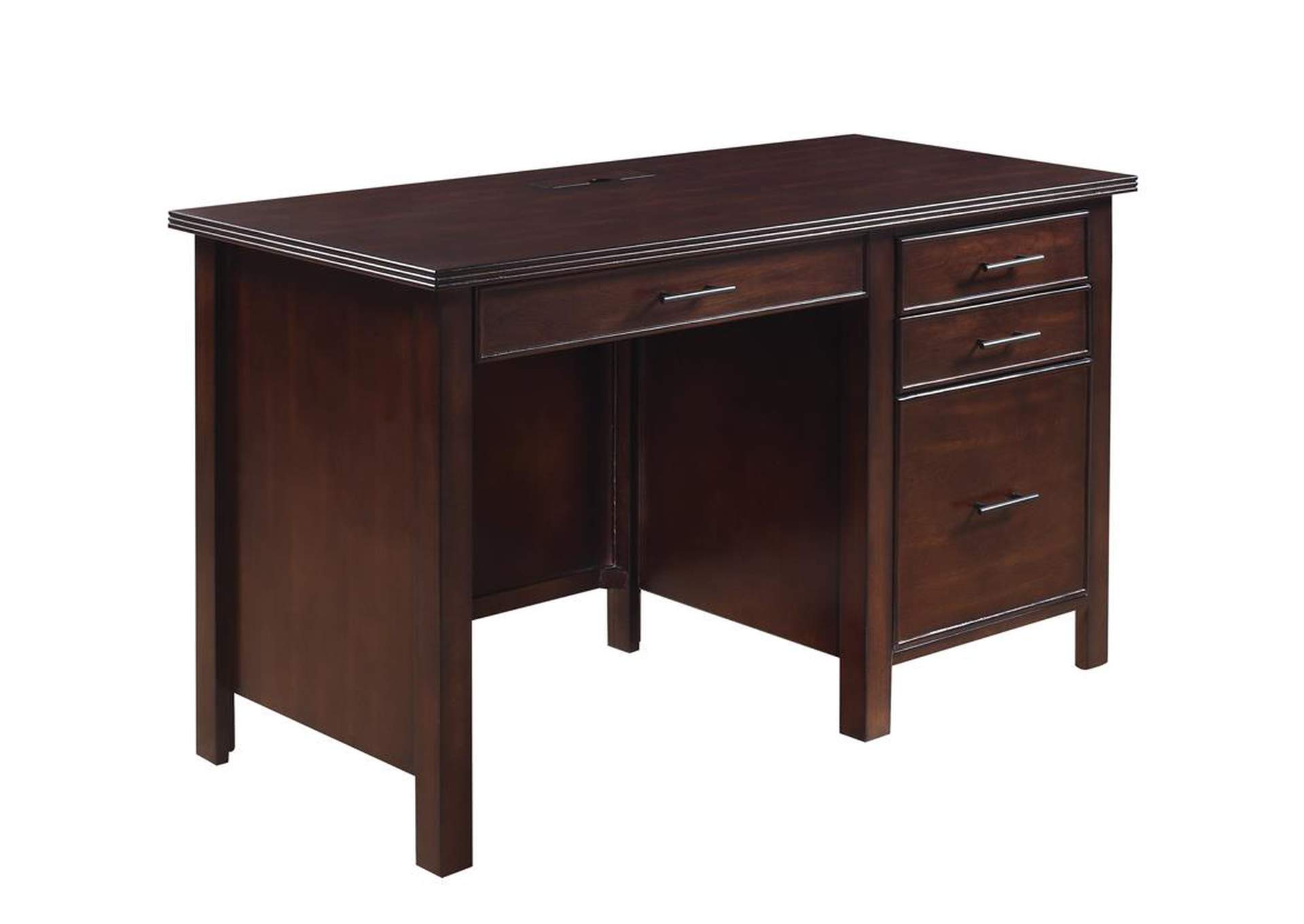 Traditional Red Brown Writing Desk,Coaster Furniture